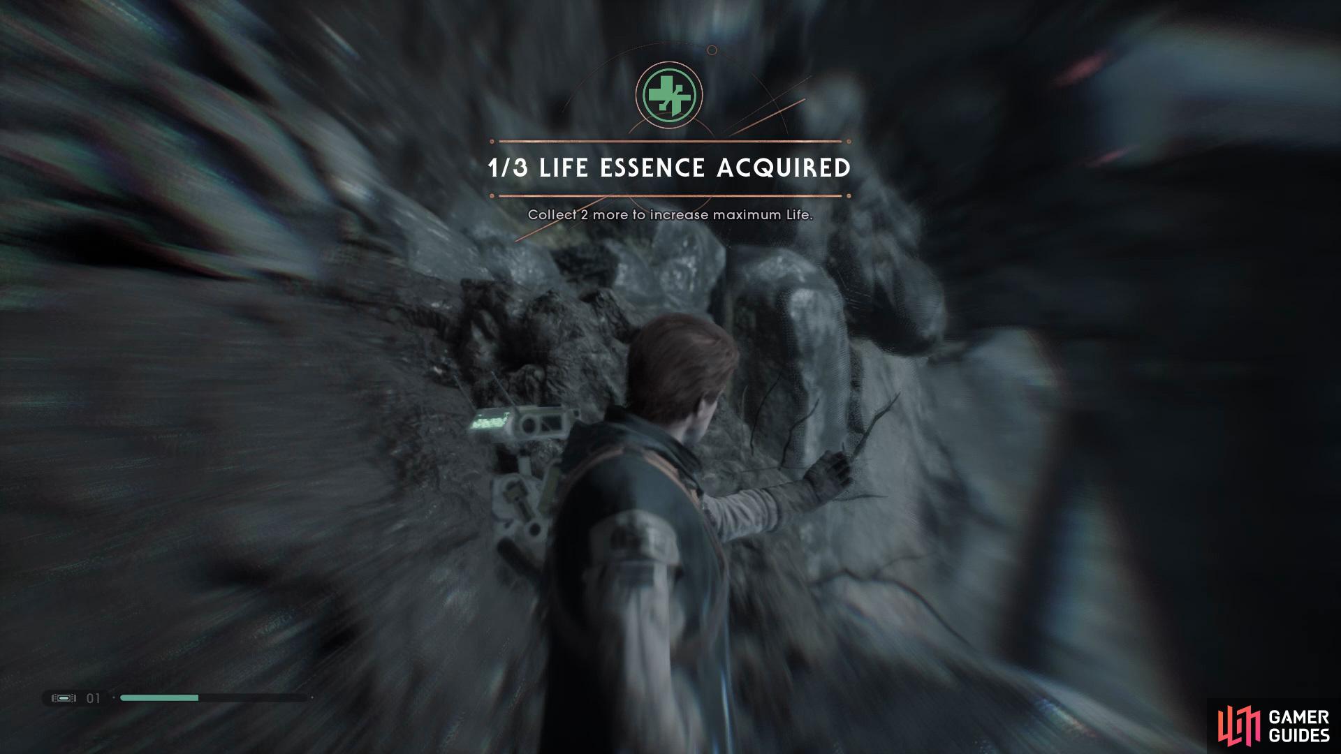 You’ll find the sixth Life Essence is just before the zipline in the Venetor Wreckage. 