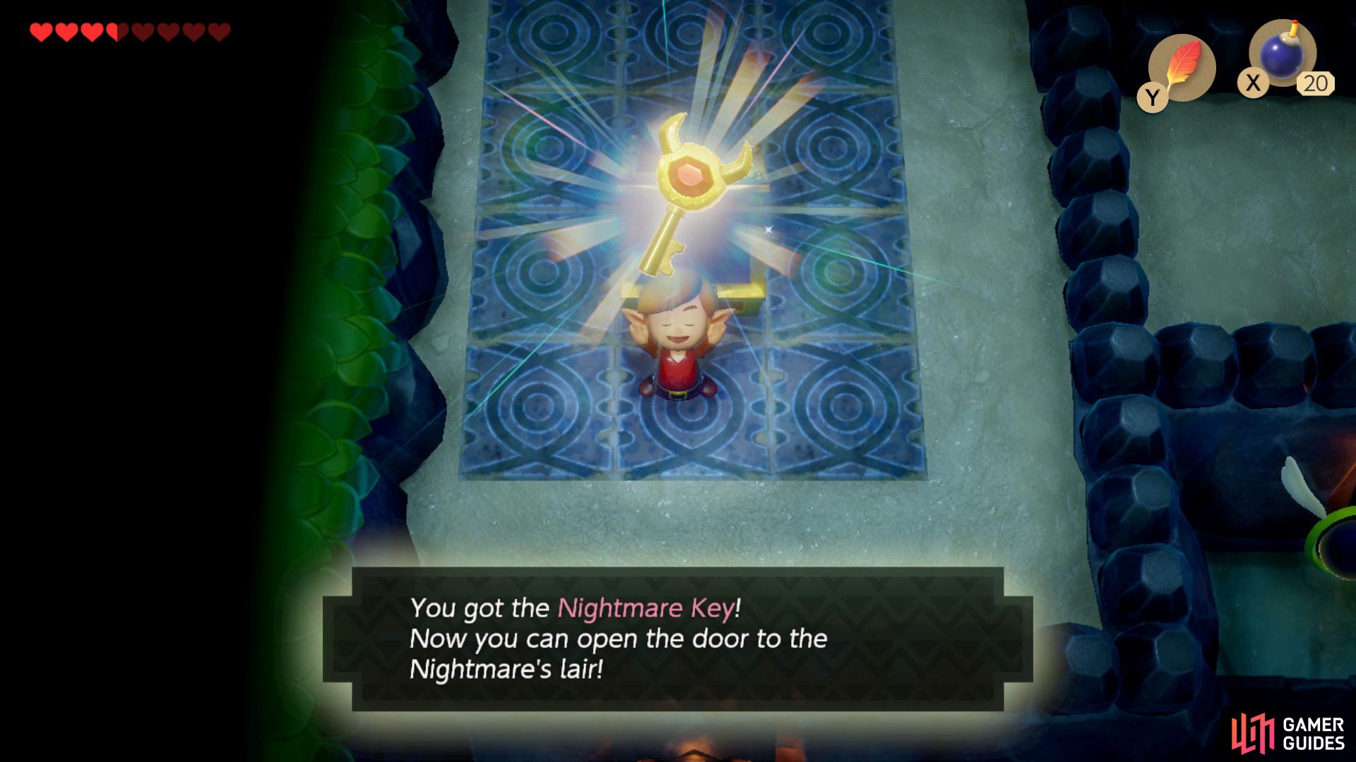 and collect the Nightmare Key from the Chest,