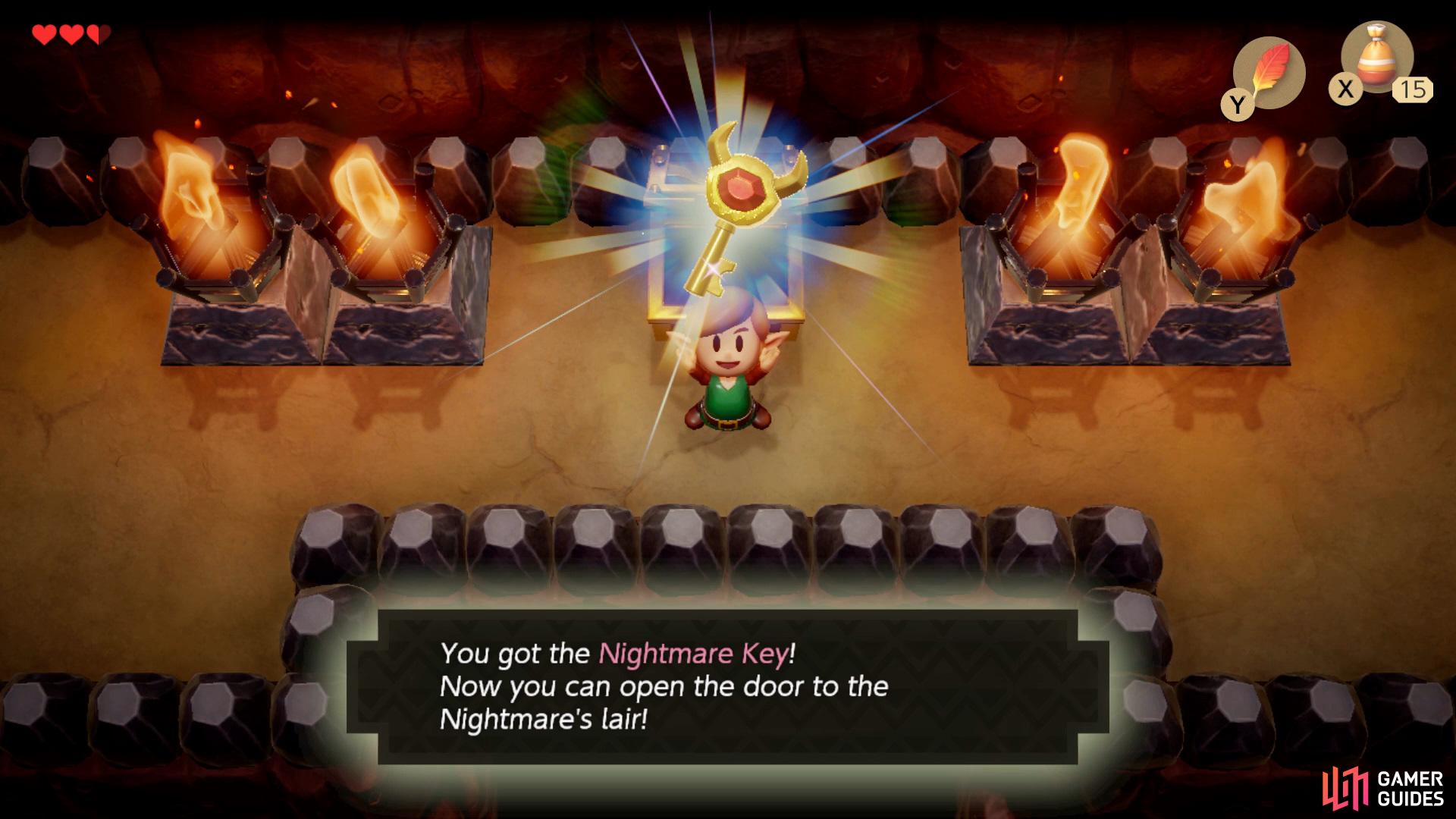 then follow the path around to obtain your Nightmare Key from the Chest.
