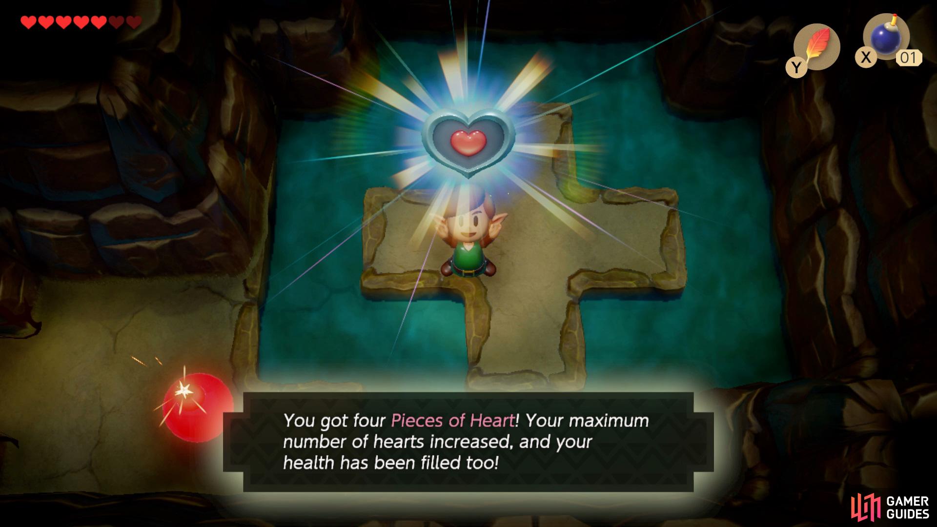 head inside the room and collect a Piece of Heart.