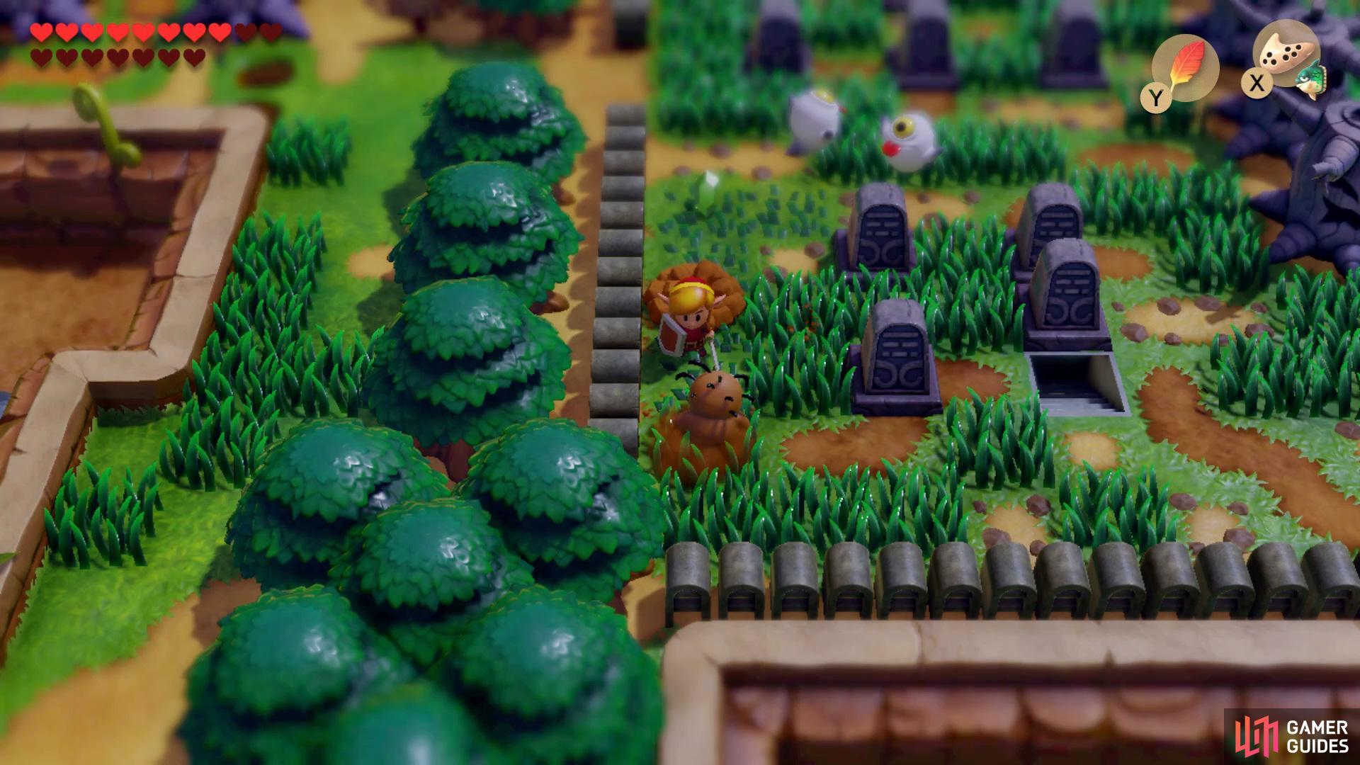 The Zombies will appear near or within the Cemetery, kill them with your Sword, but beware they will just respawn.