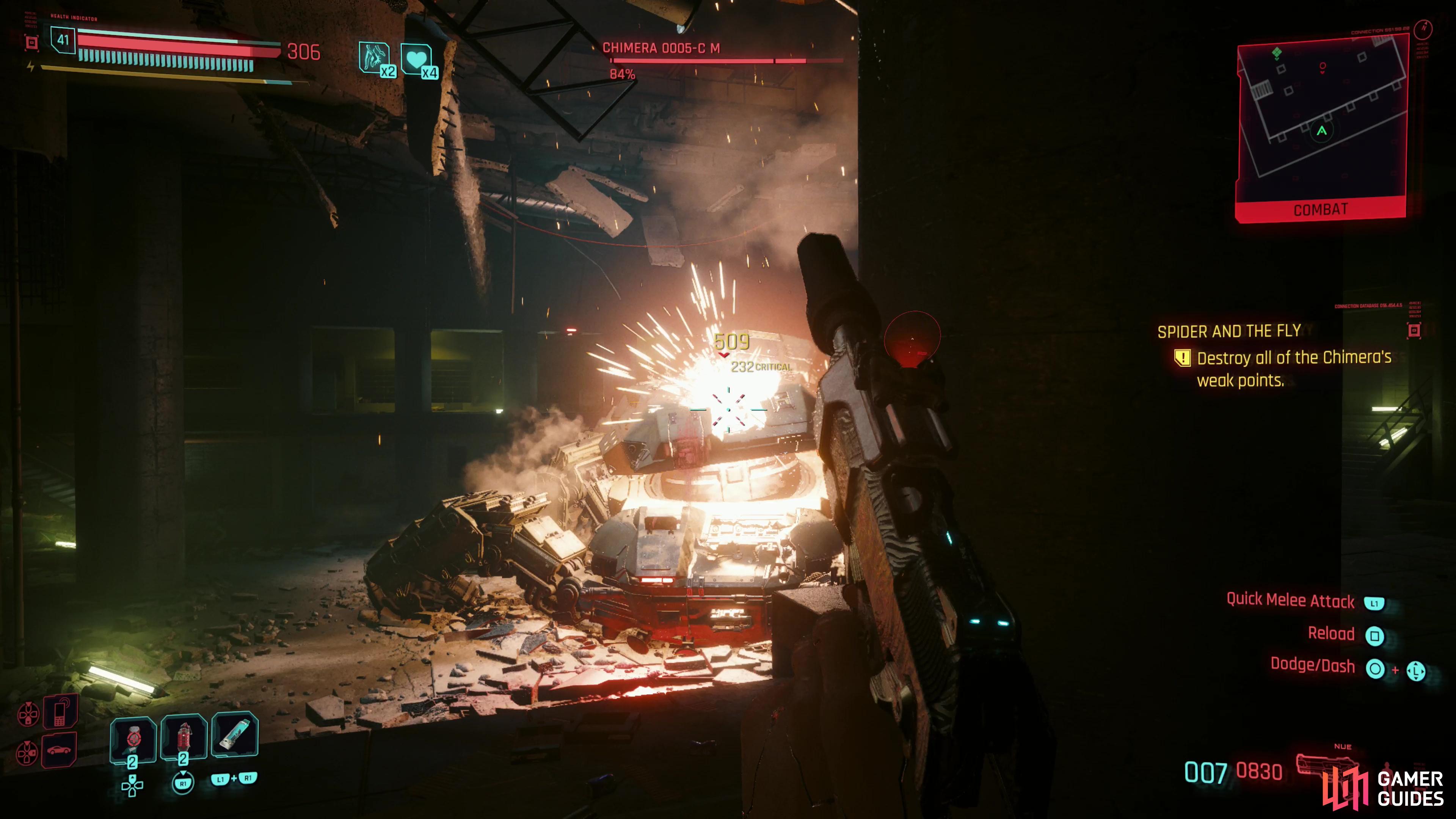 During the first phase of fight you’ll be incentivized to target weakpoints that appear on the Chimera’s hull.