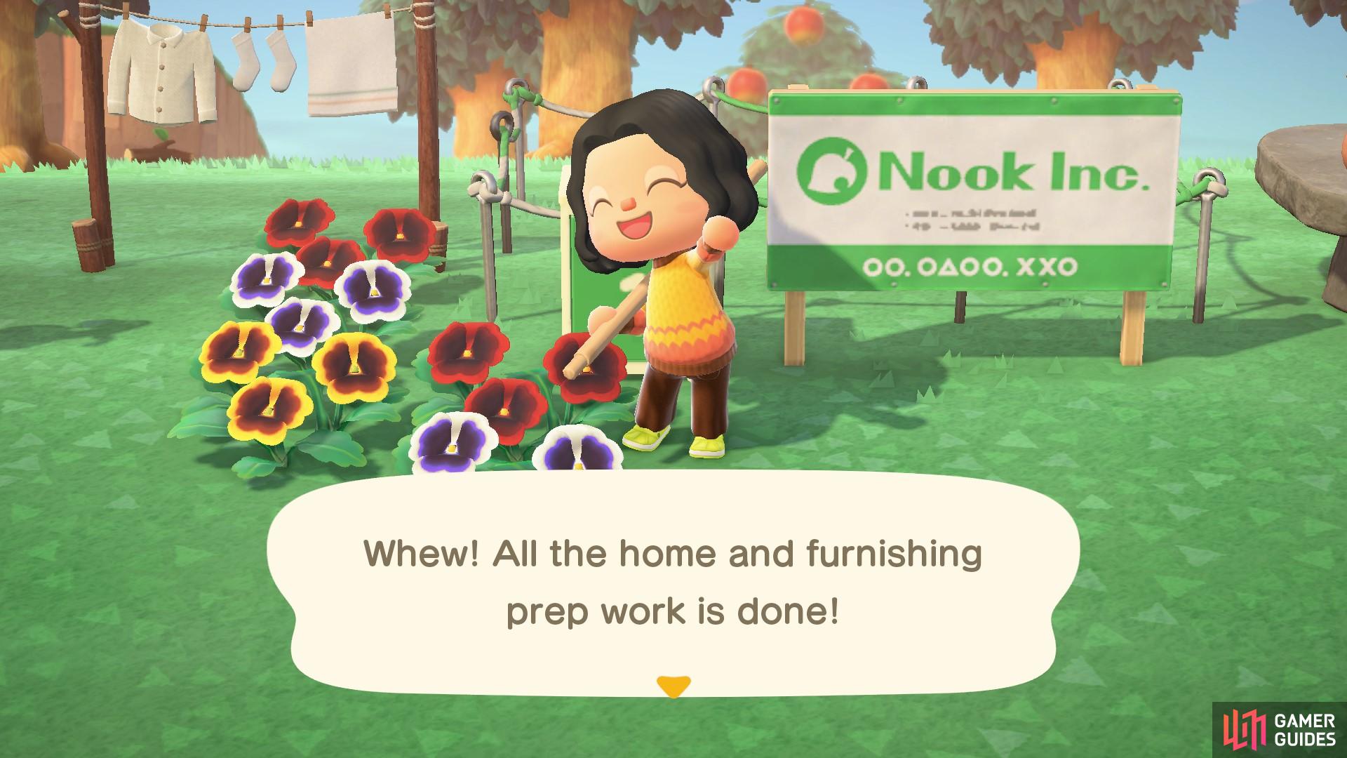 That took a lot of resources! But you’re finally done and ready to meet new villagers.