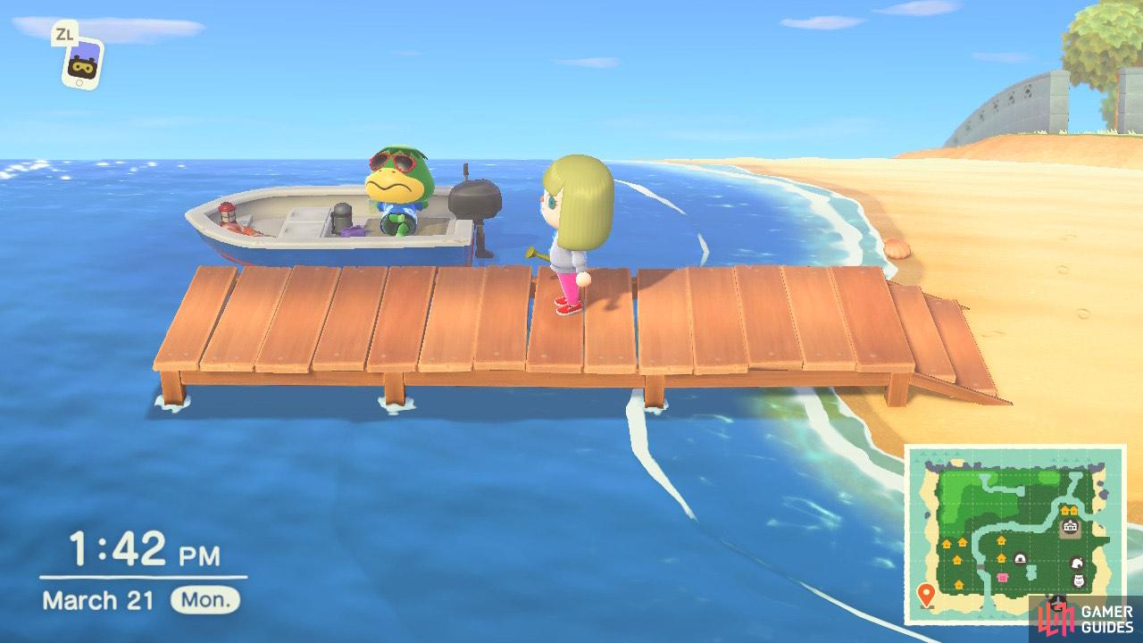 Kapp’n can be found on your pier, which is in a different location on every island but finally has some purpose.