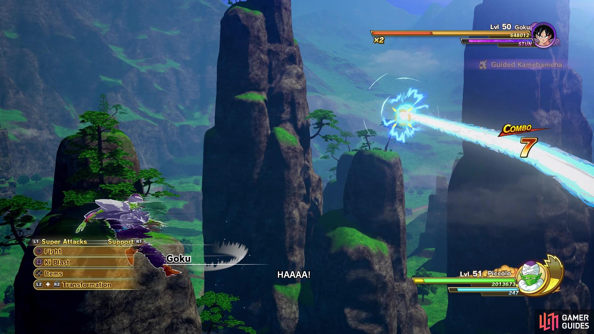 Goku’s Kamehameha attacks are pretty telegraphed