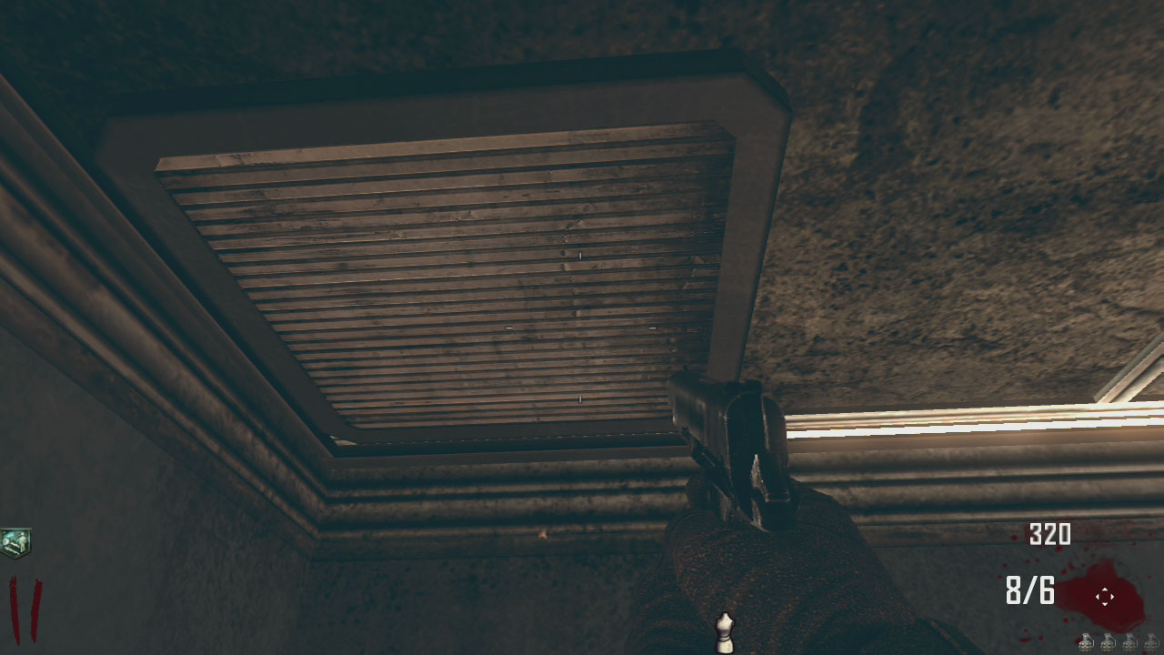 If you have managed to find the hatch upgrade for the bus and have a good chunk of money, rather than upgrading the bus, enter the diner and use the hatch on the ceiling near the perk-a-cola machine to gain access to the roof. Here you will find a chalk outline for the galvaknuckles (3000 Points). These may arguably be the best melee weapons in Zombie mode.