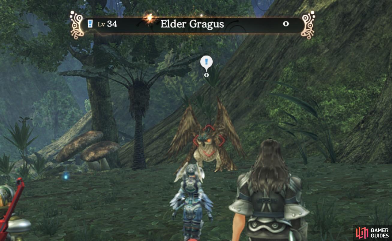 The Elder Gragus can be found on an elevated area near Nopon Arch. 