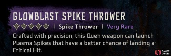 Pulverizing Spike Thrower (Very Rare) - Spike Throwers - Weapons, Horizon Forbidden  West