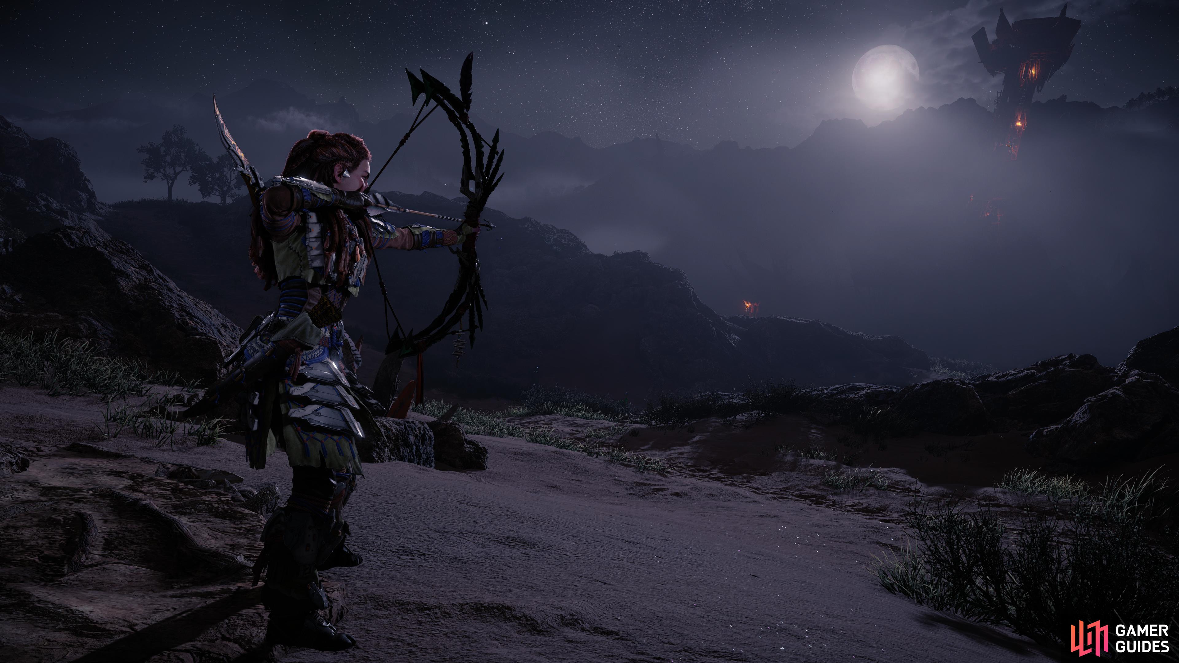 Aloy tests out her new Regalla’s Wrath .