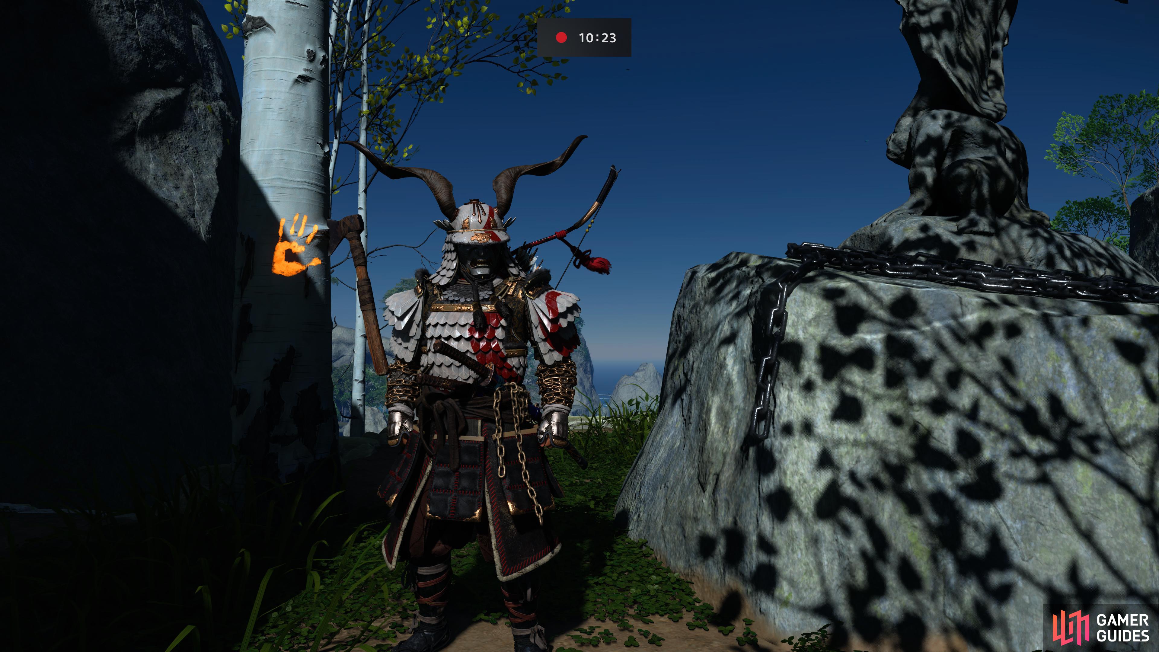 Ghost of Tsushima Shrine of Ash, How to get God of War armor