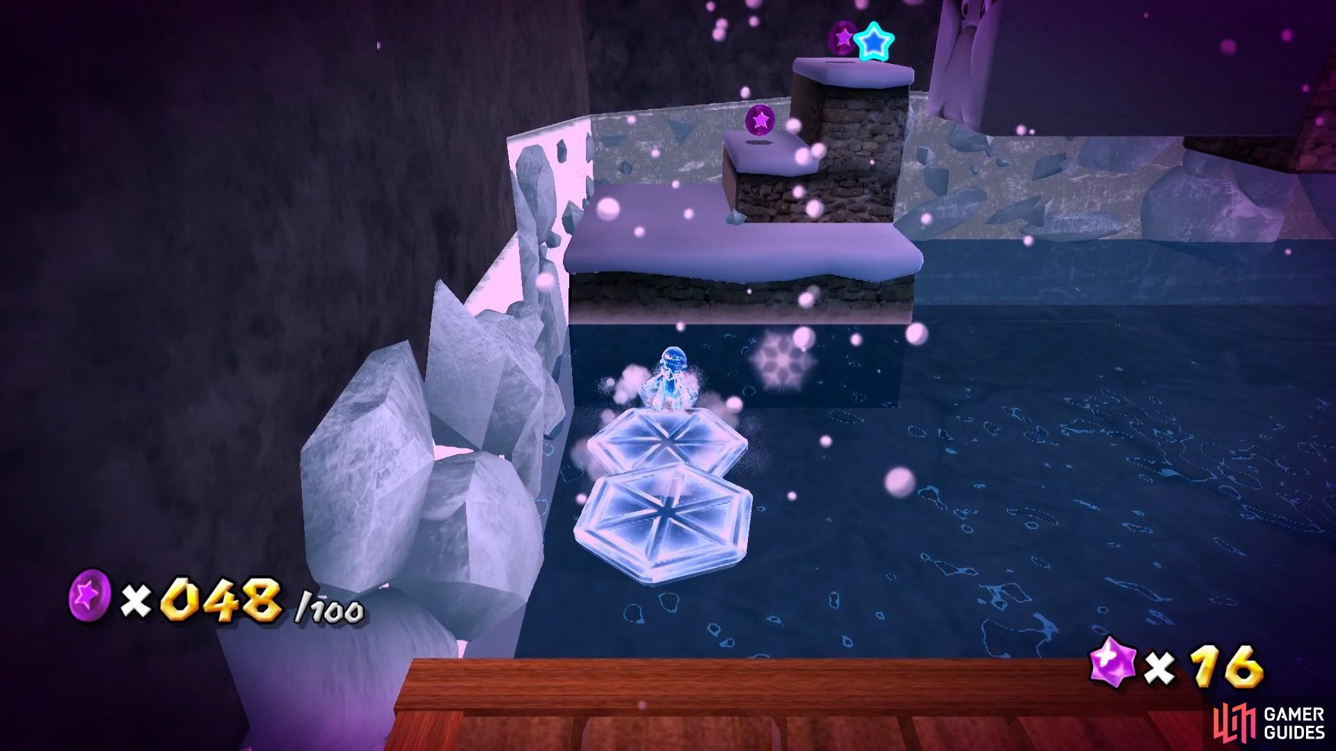 You’ll need to use Ice Flowers a lot in this level.