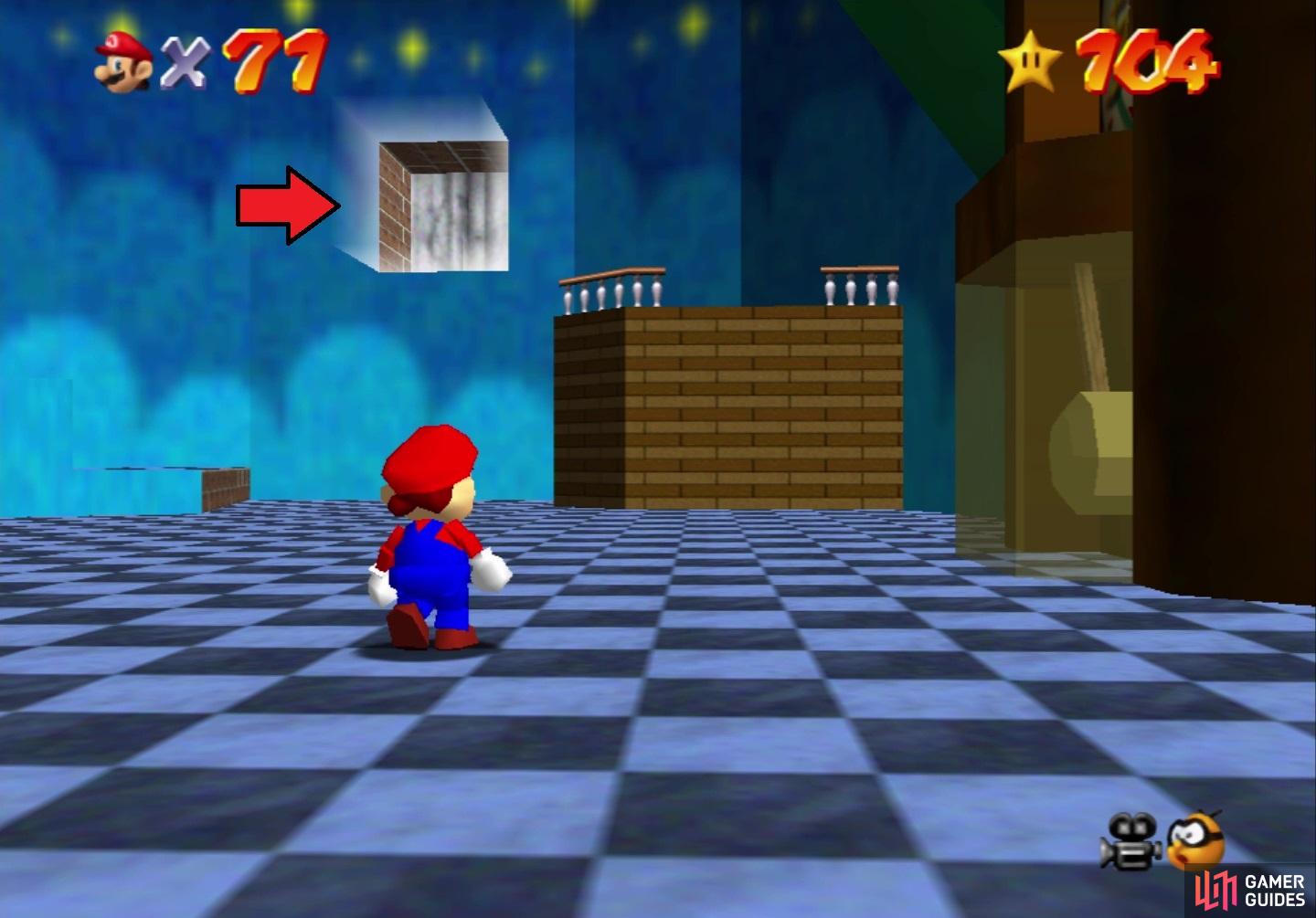 Super Mario 64 (3D All-Stars) How To Get The Red Power Cap (Use Red Blocks)  