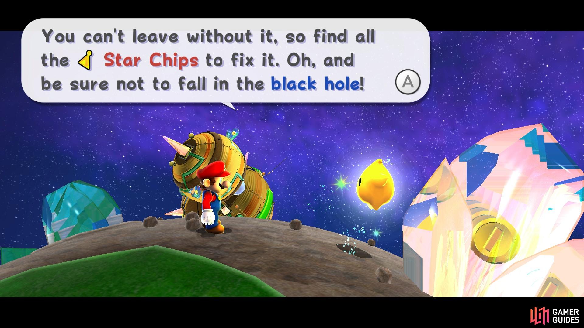 You’ll need to collect all the Star Chips to continue.