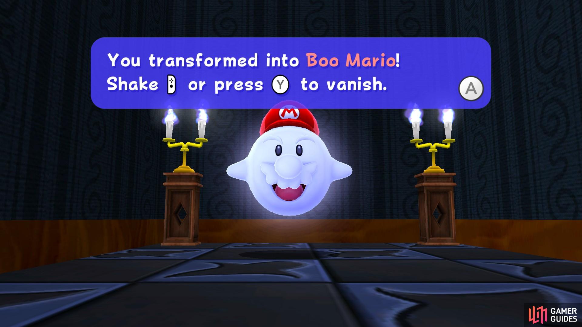 In Ghostly Galaxy, you’ll be introduced to Boo Mario!