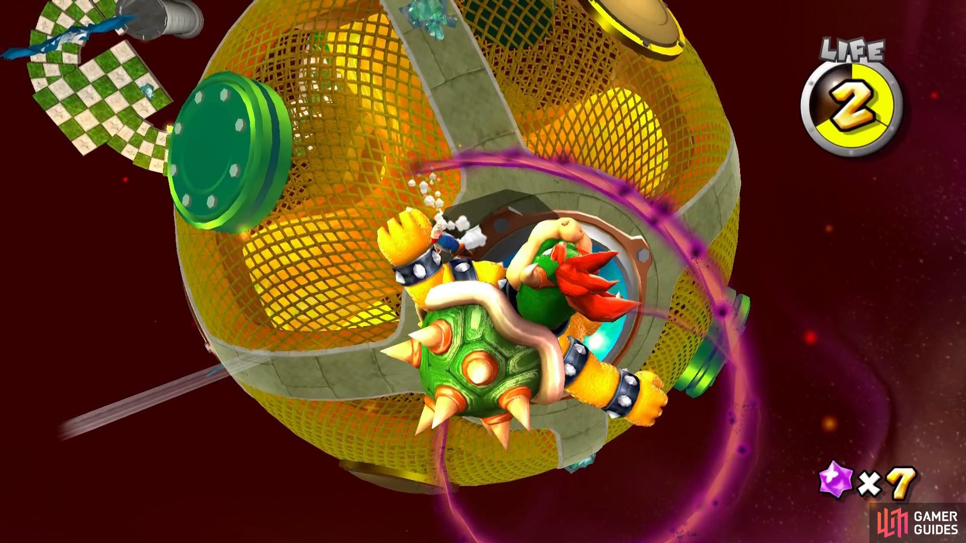 The Dark Spin attack is a new addition to Bowser’s attack moves.