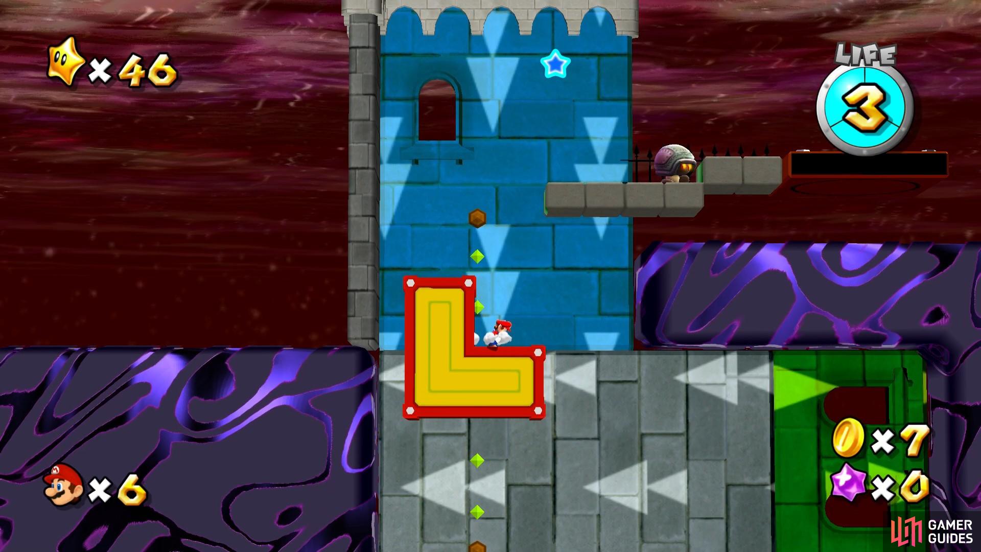 The goombeetle will be awaiting you at the end of the gravity rooms.