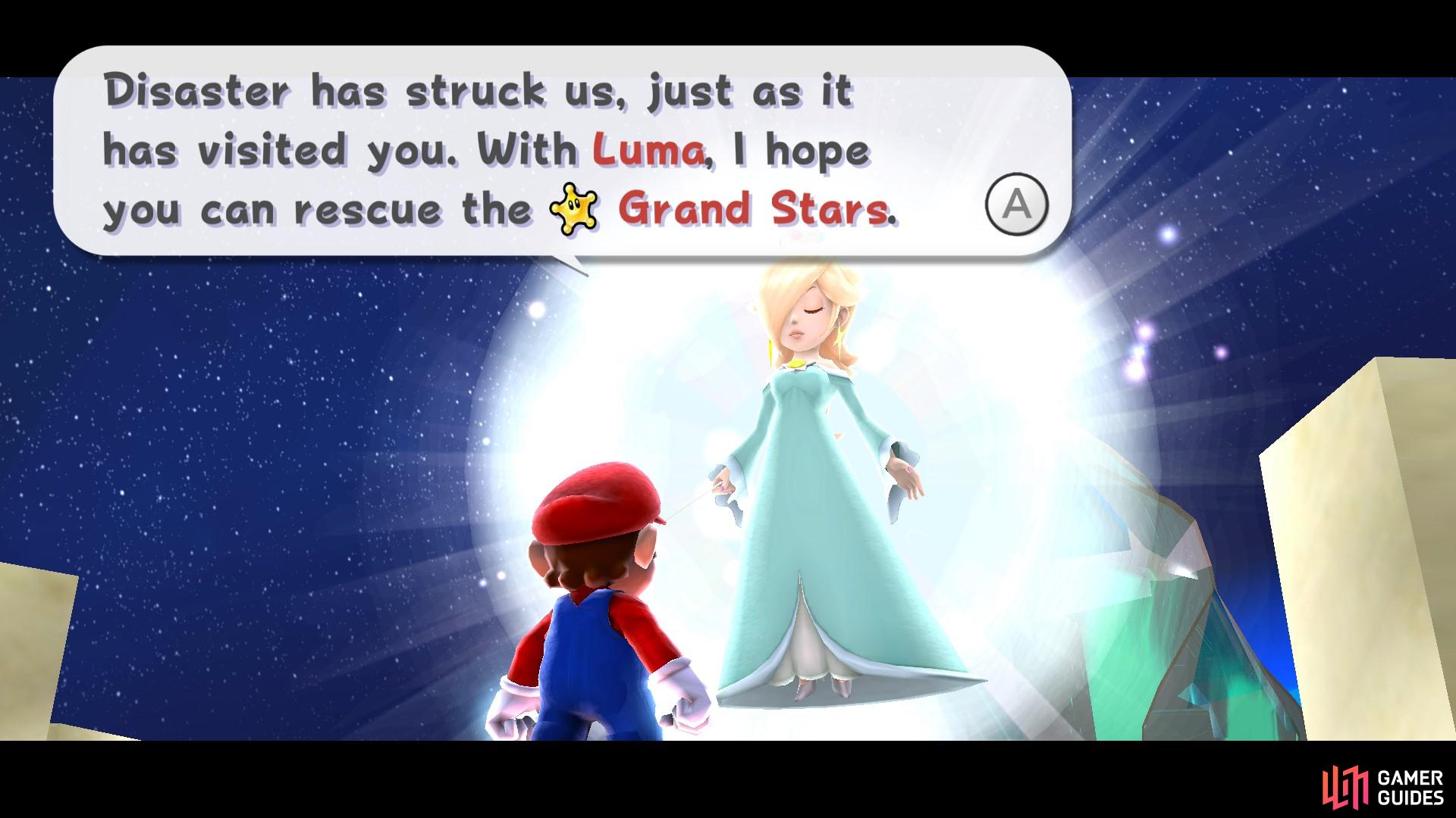 In Gateway Galaxy, you’ll meet the mysterious Rosalina!