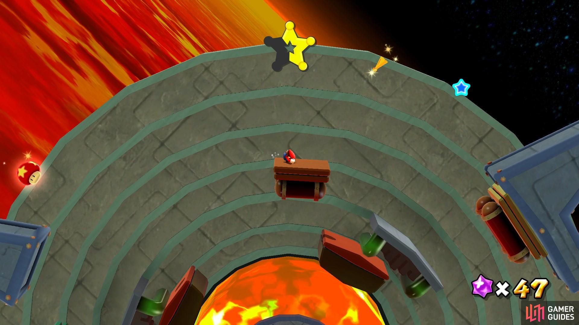 You’ll need to use the moving platforms to reach all of the Star Chips.