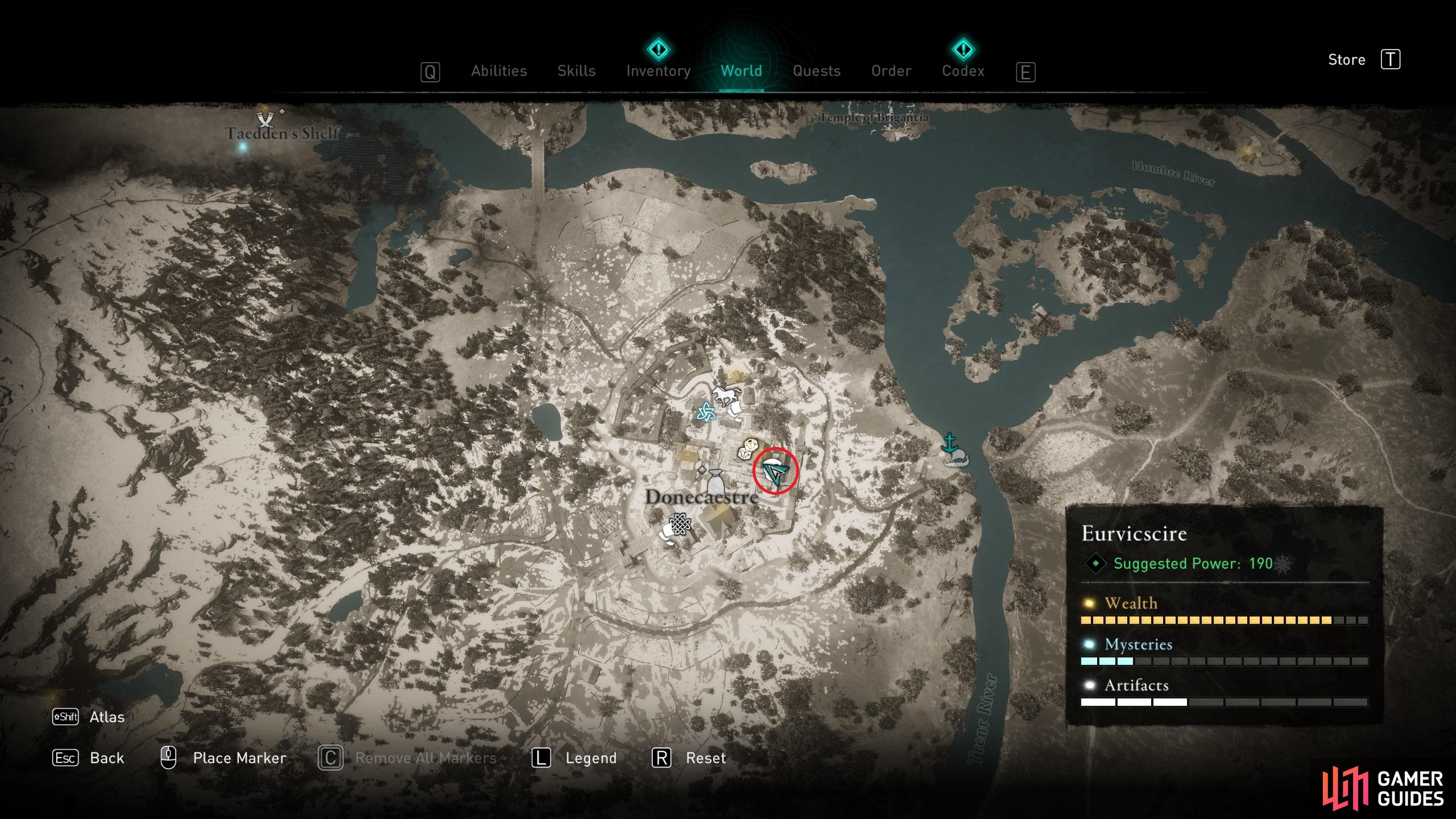 Treasure Hoard Maps - Eurvicscire - Artifacts, Assassin's Creed: Valhalla