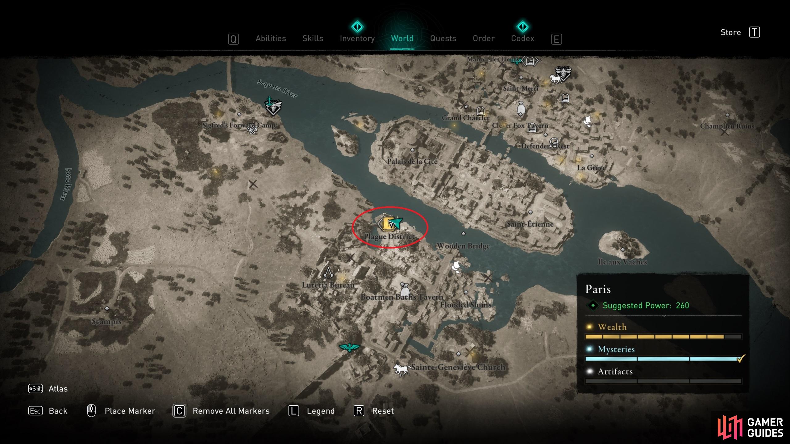 Assassin's Creed Valhalla Paris All Wealth Locations