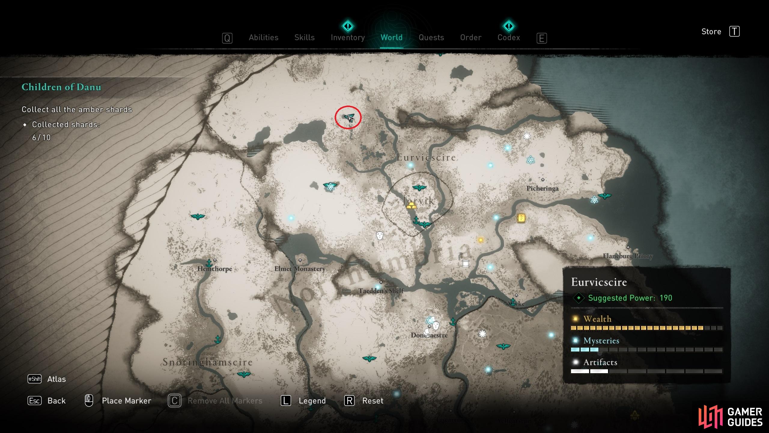 Treasure Hoard Maps - Eurvicscire - Artifacts, Assassin's Creed: Valhalla