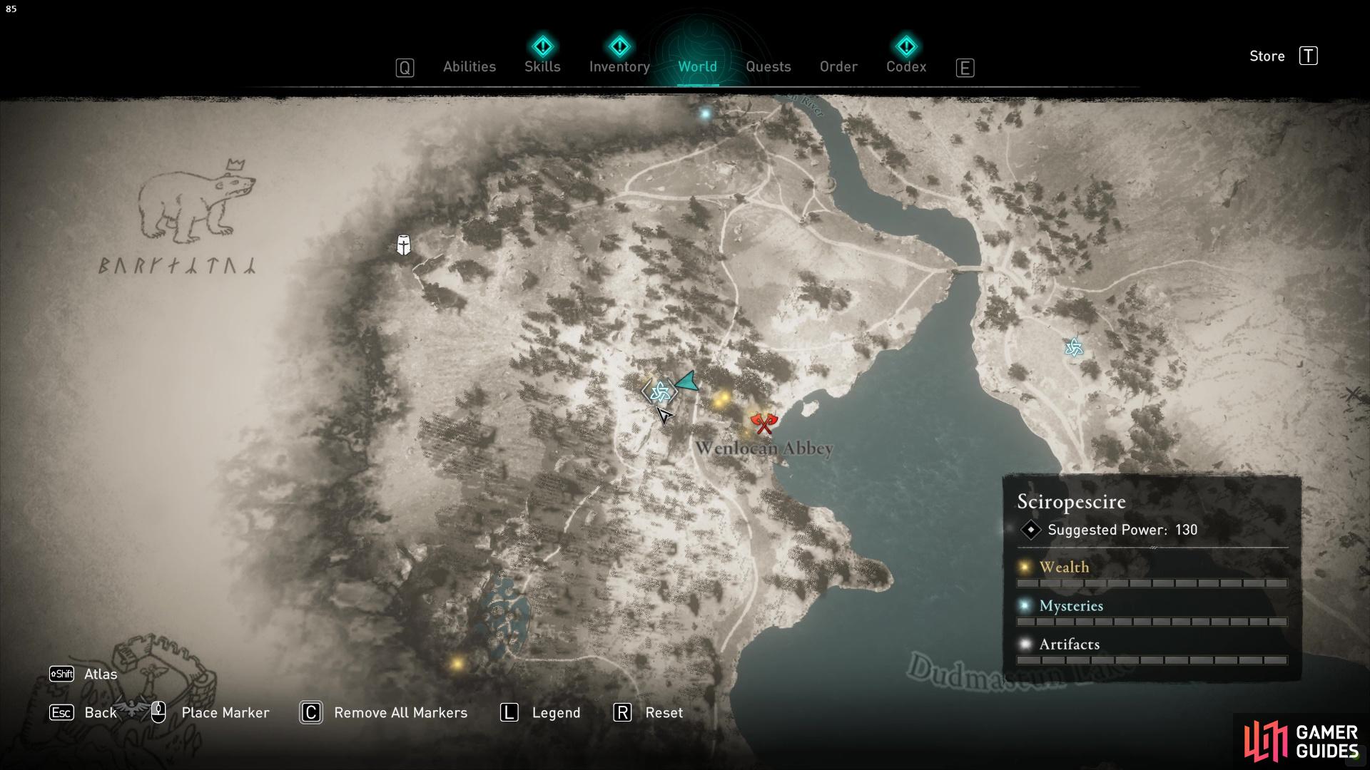 All Assassin's Creed Valhalla Ledecestrescire Wealth, Mysteries, and  Artifacts locations map - Polygon