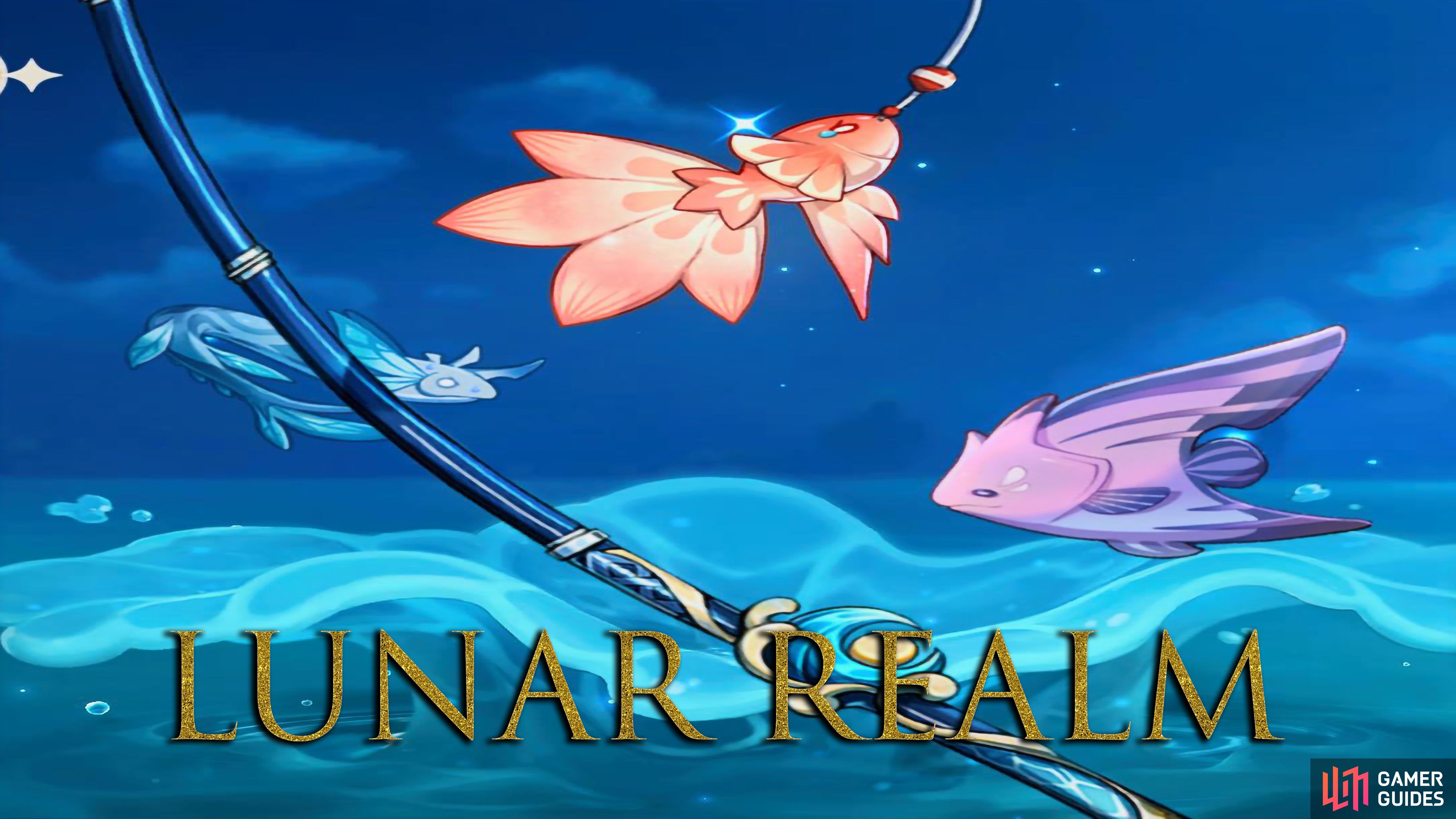 The Lunar Realm is a Fishing Event which rewards the exclusive “Moonstringer” fishing rod.