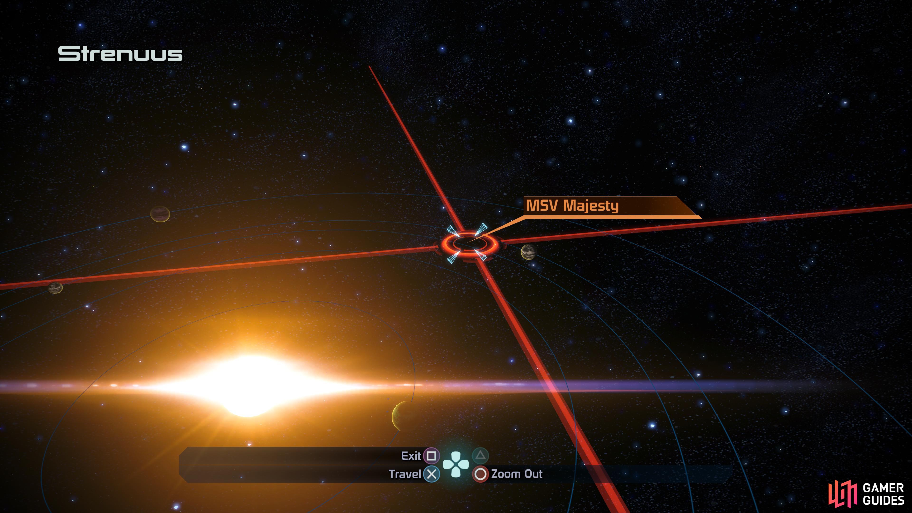 You’ll find the sacked MSV Majesty floating around in the Strenuus system.