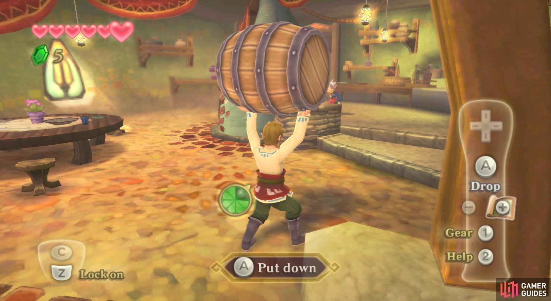Hnngh, lifting these barrels will use up a lot of stamina.