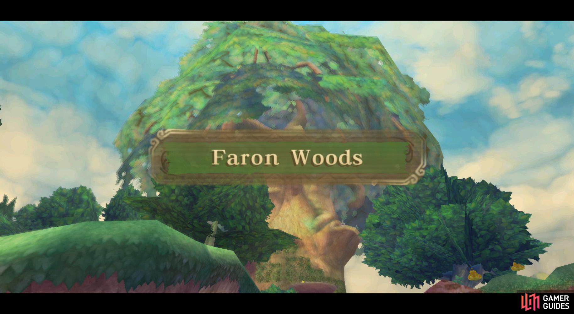 Faron Woods is the first main region in the game.