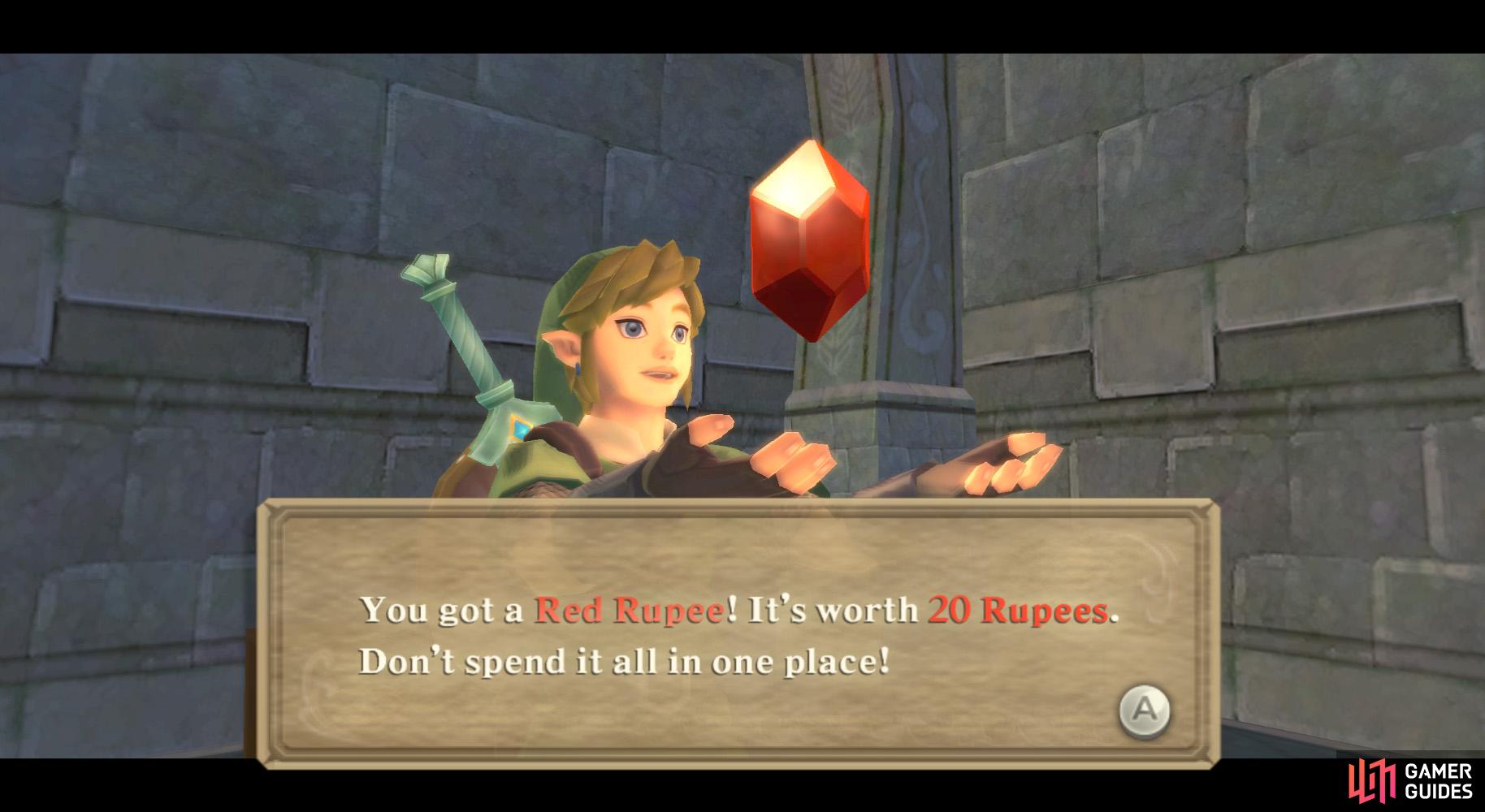 Then pick up a Red Rupee to feel good about yourself.