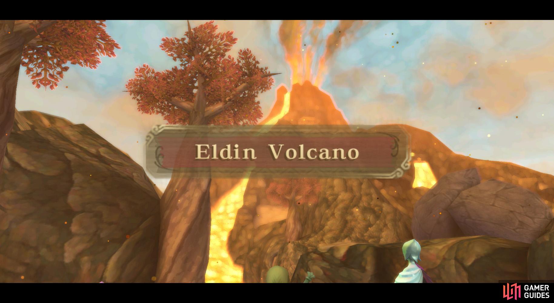Eldin Volcano is a harsher environment than Faron Woods, but nothing Link cant handle.