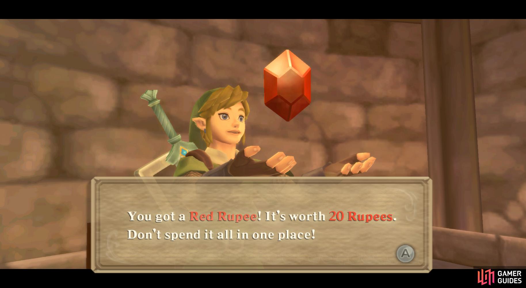 A rupee a day keeps Link smiling away.