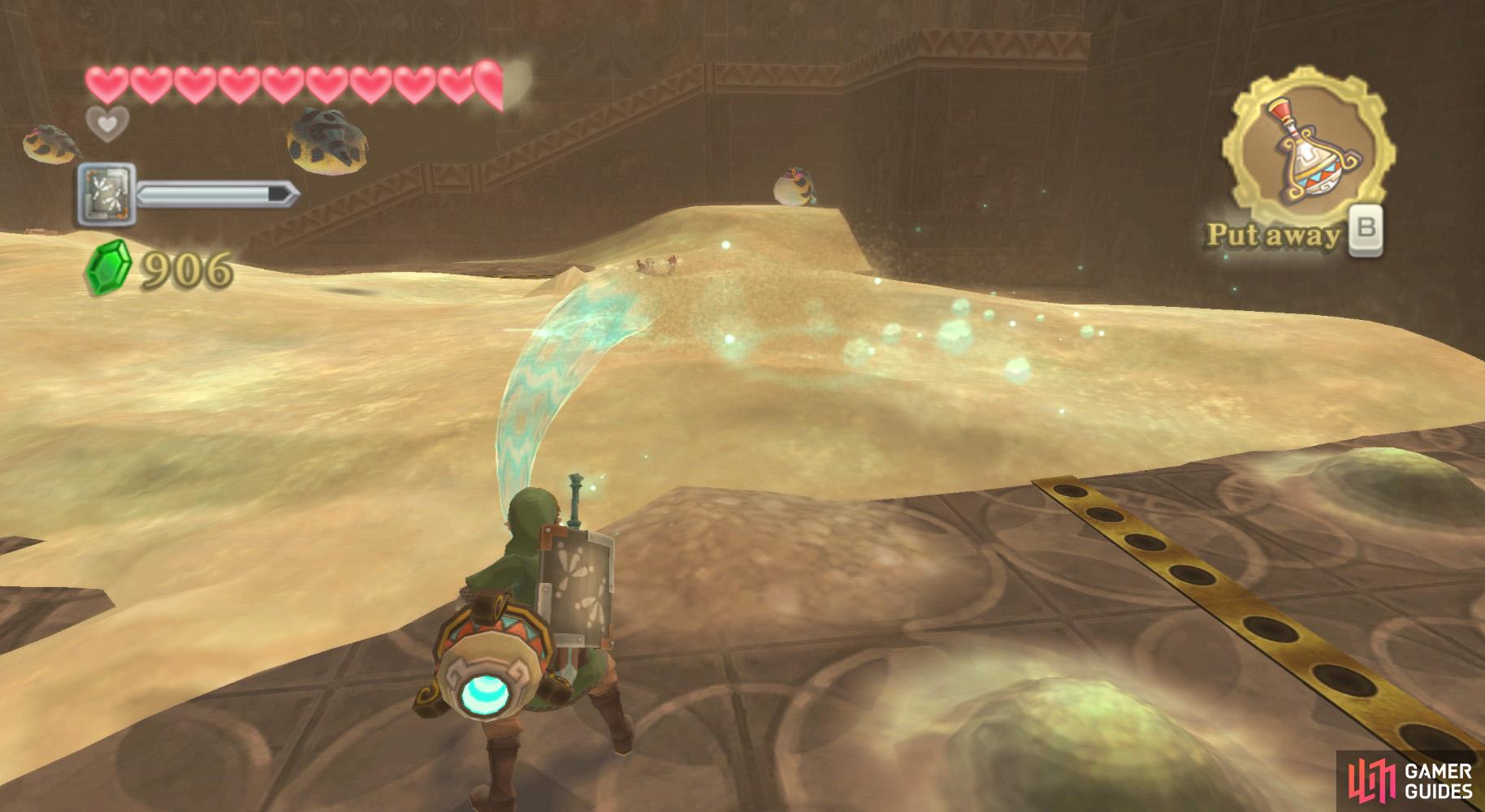 Here, Link can acquire the Gust Bellows.