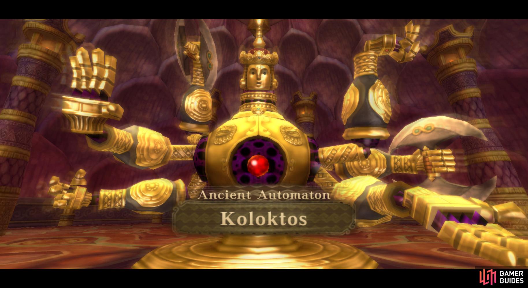 Koloktos has 6 arms–and isnt afraid to use em!