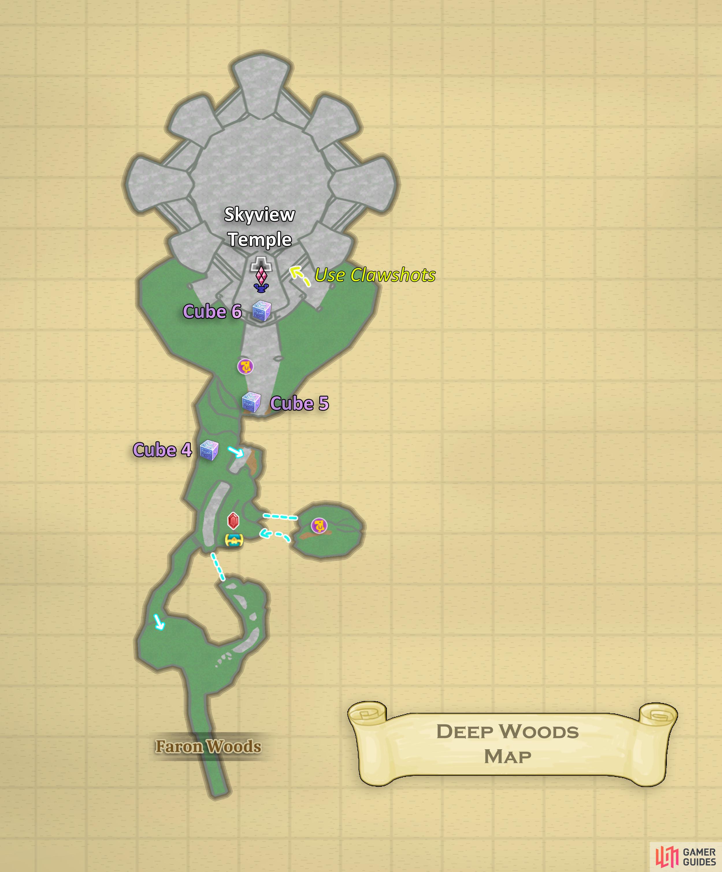 Map of the Deep Woods.
