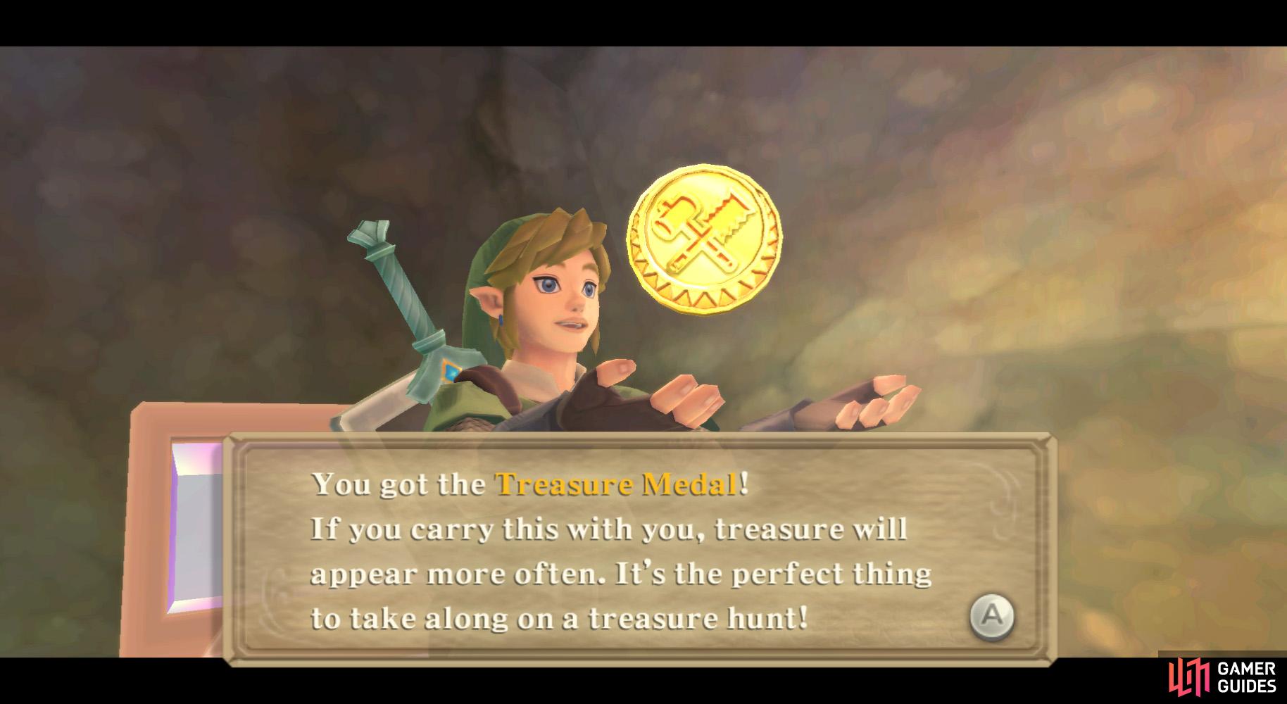 The Treasure Medal lets you find more treasure.