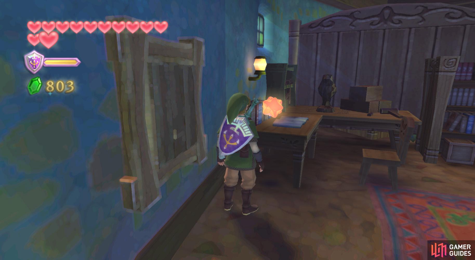 1: In Link's room in the Knight Academy.