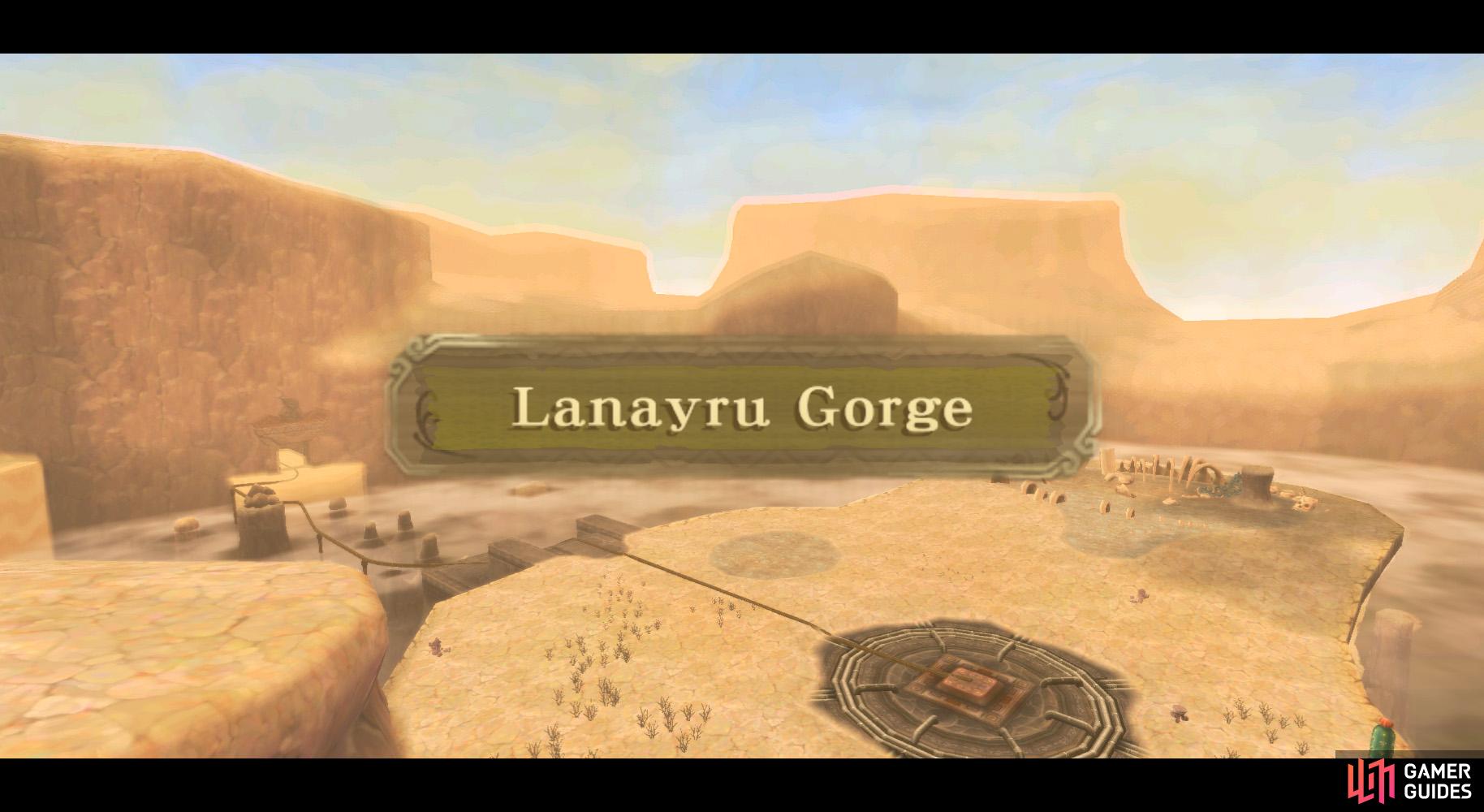 Lanayru Gorge is the last new area in the game.