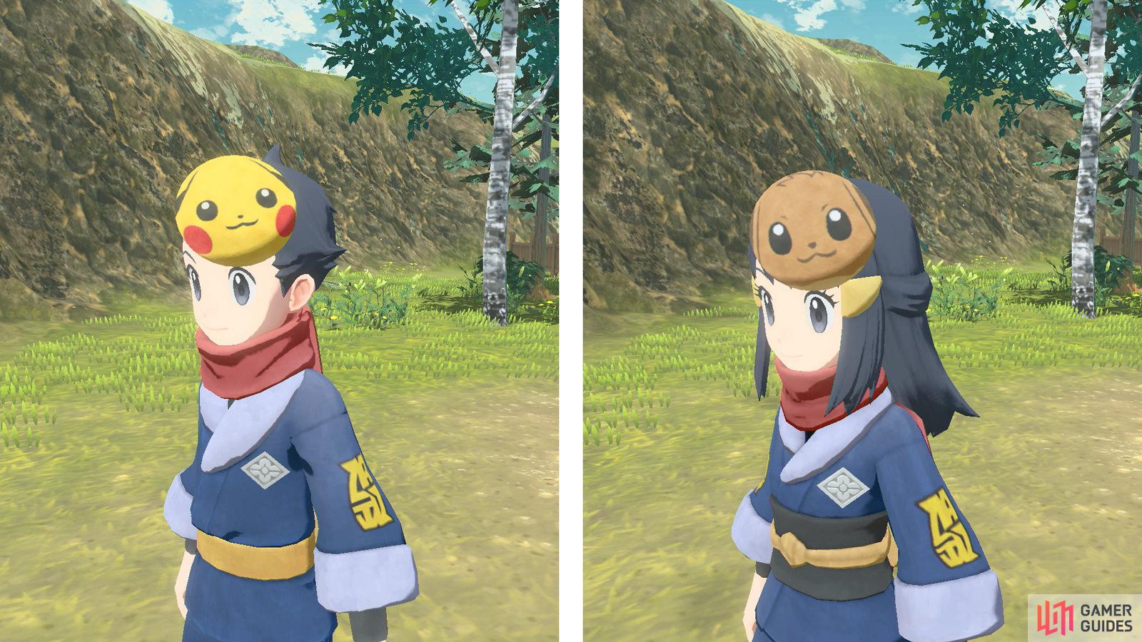Let’s Go exclusive masks for your character (Credit: The Pokémon Company).