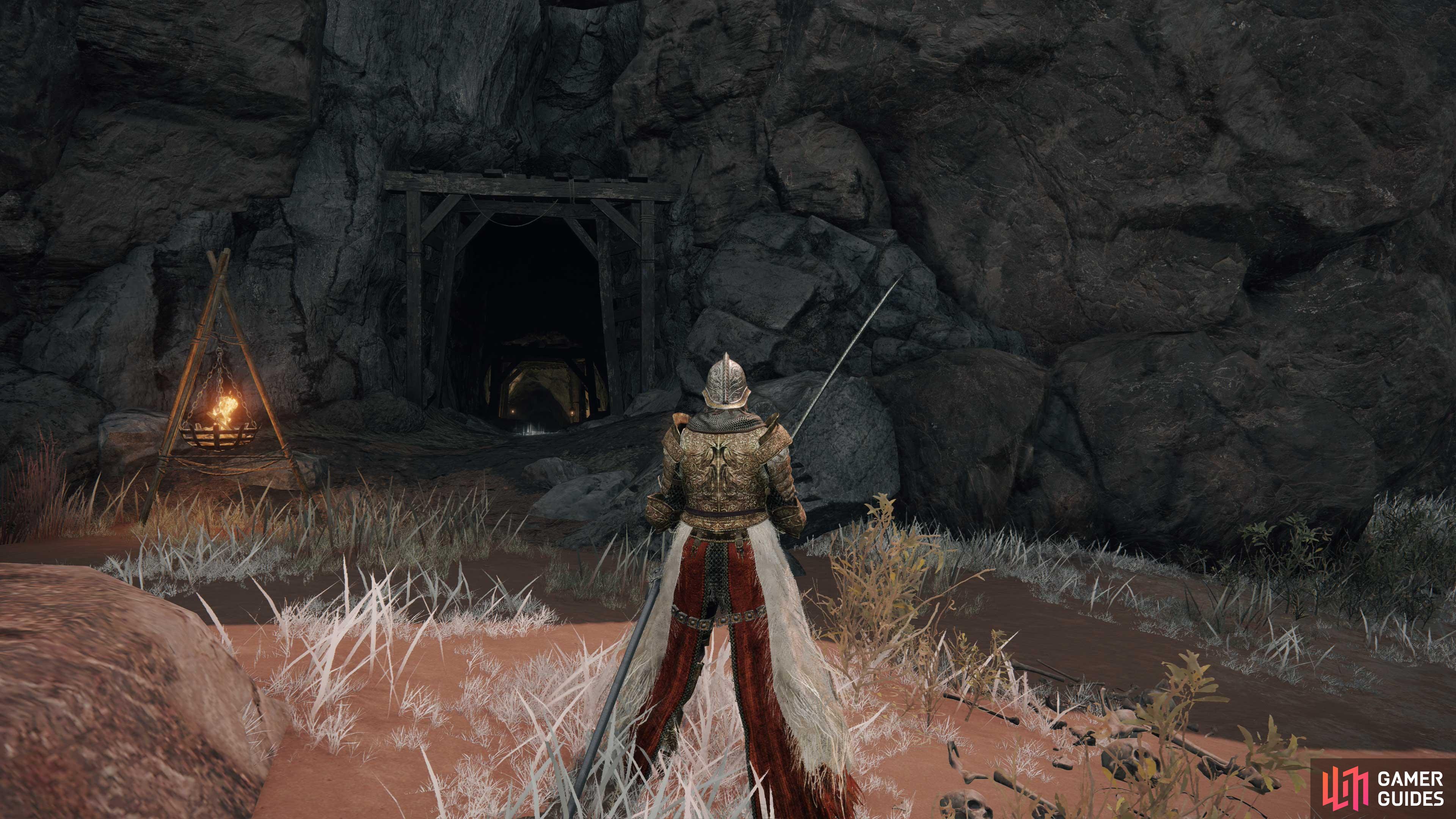 The Gael Tunnel’s entrance in Caelid.