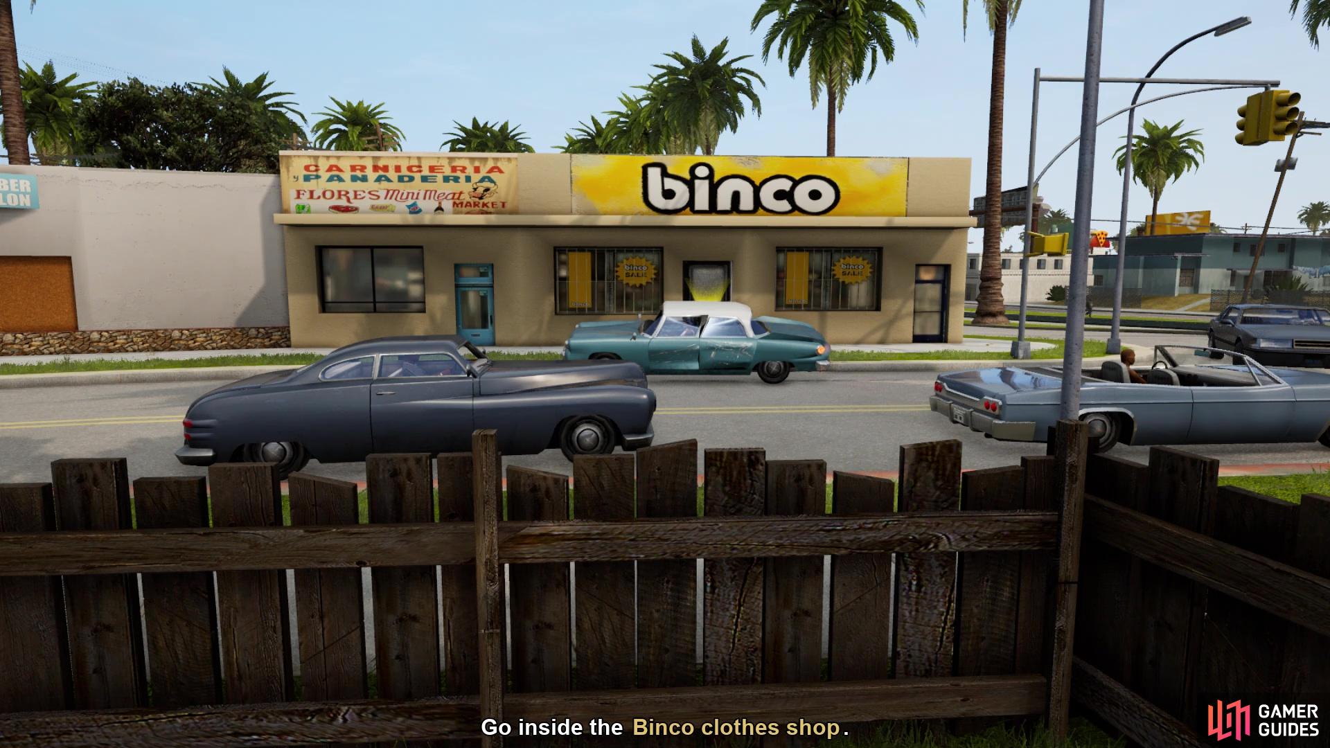 Binco is the first clothing store that will become unlocked