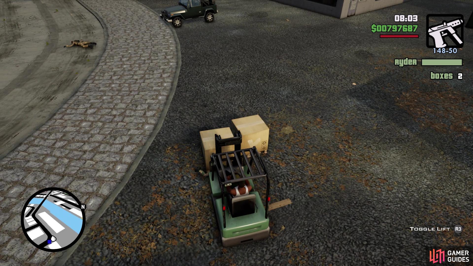 There will be two more crates right outside the warehouse when you need them