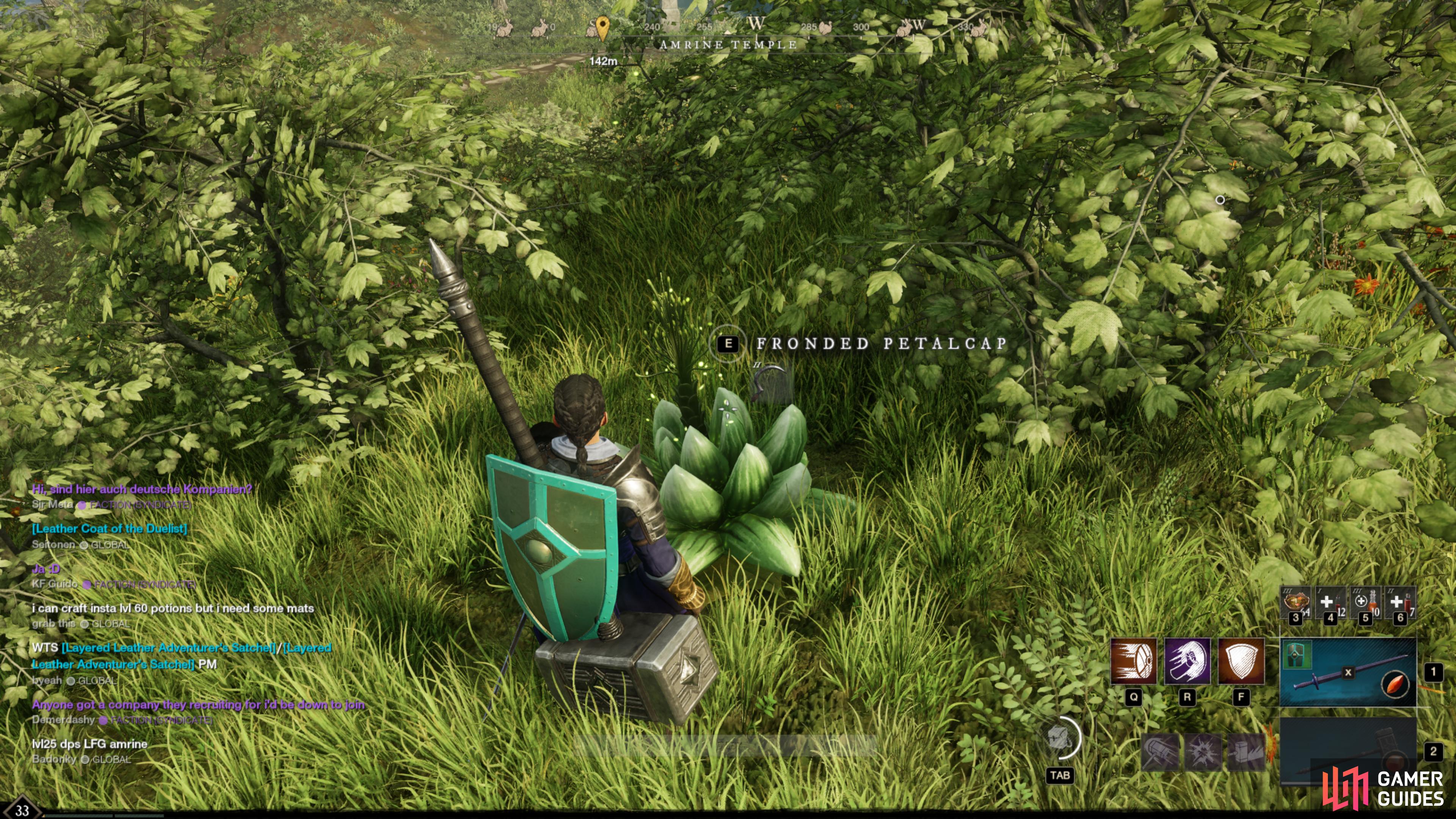 Fronded Petalcaps are a Harvesting resource in New World.