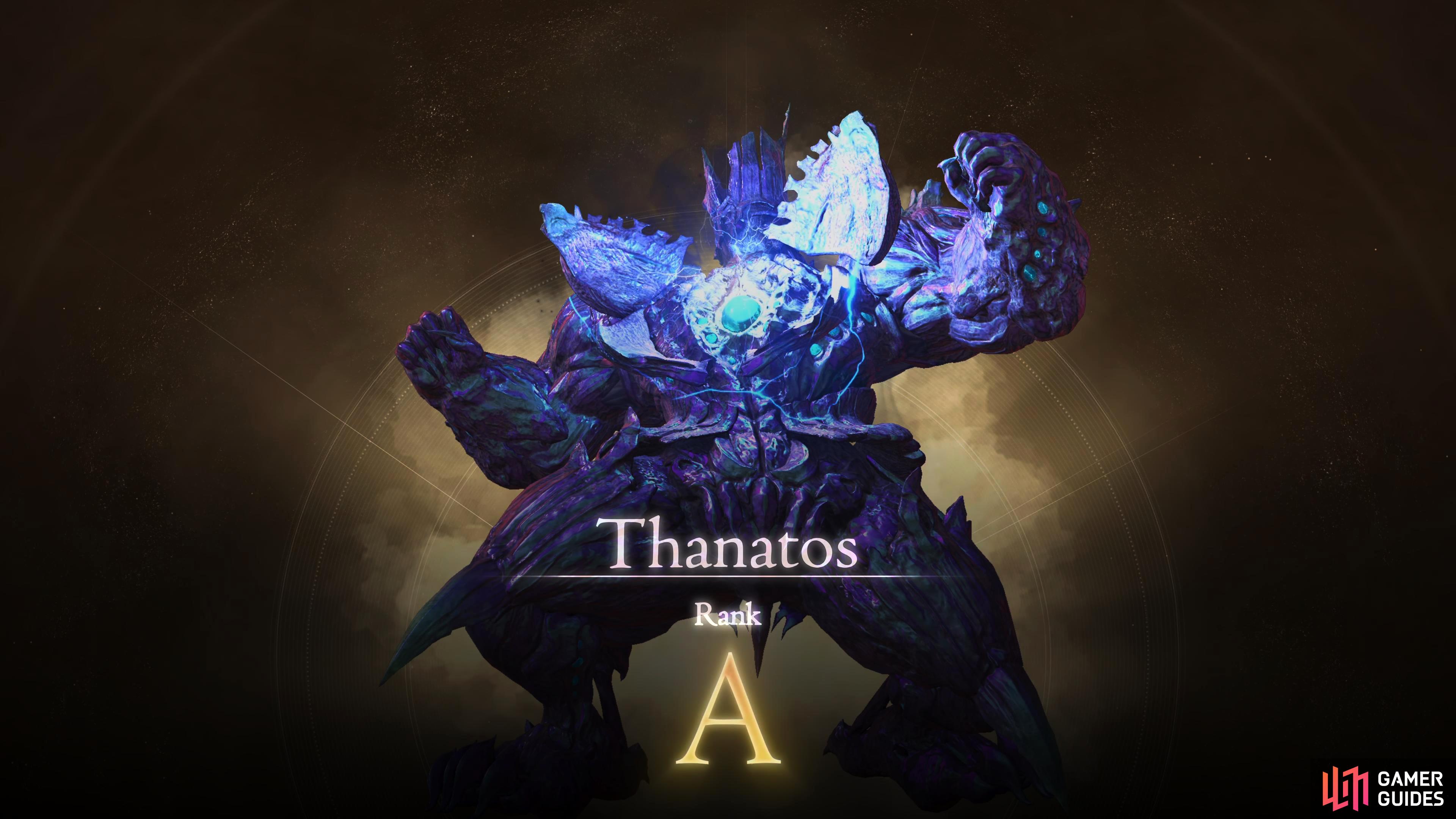 Thanatos can be accessed during the Brotherhood main scenario quest which is near the end of the game.