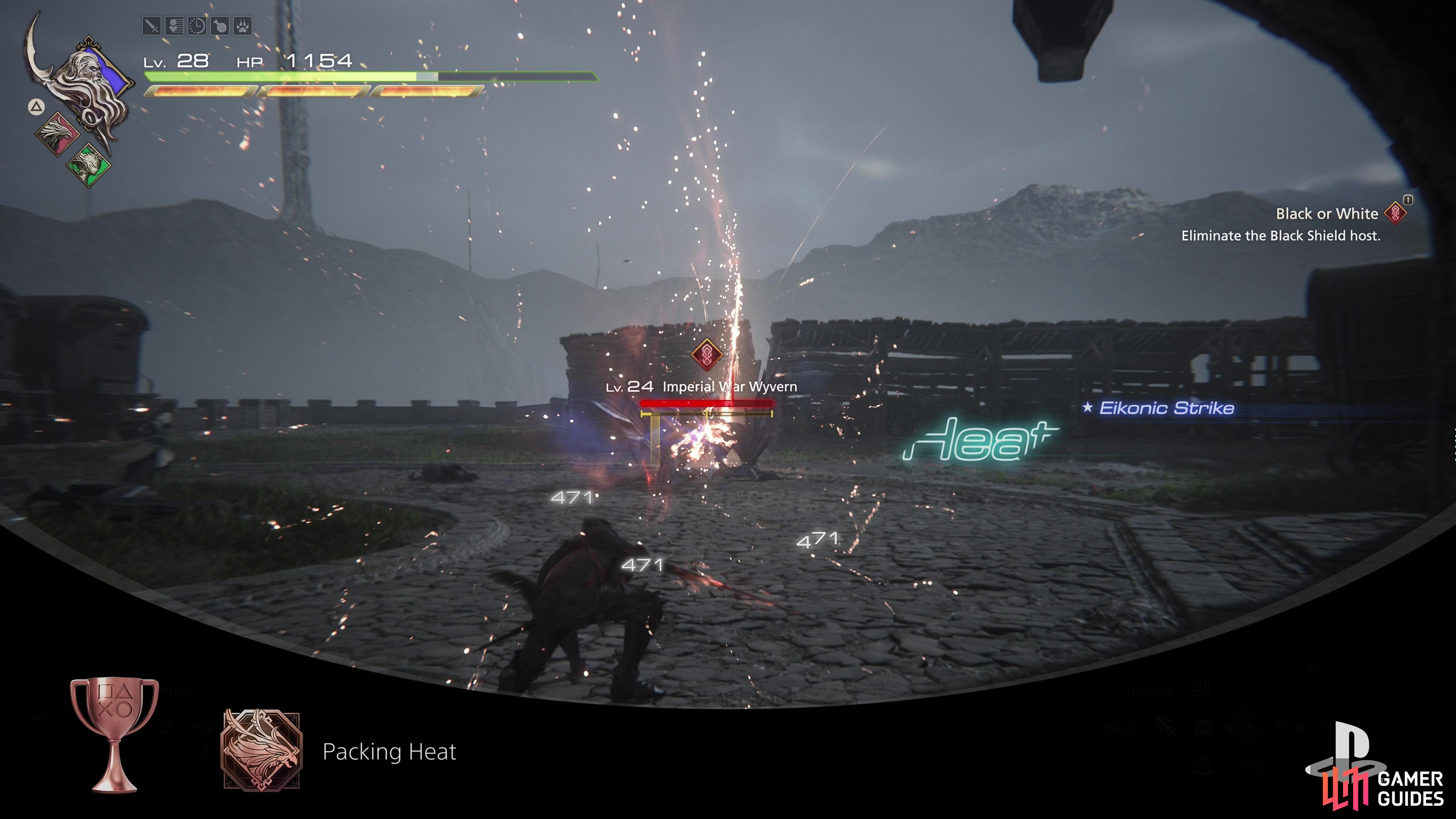 The Packing Heat trophy in Final Fantasy 16.