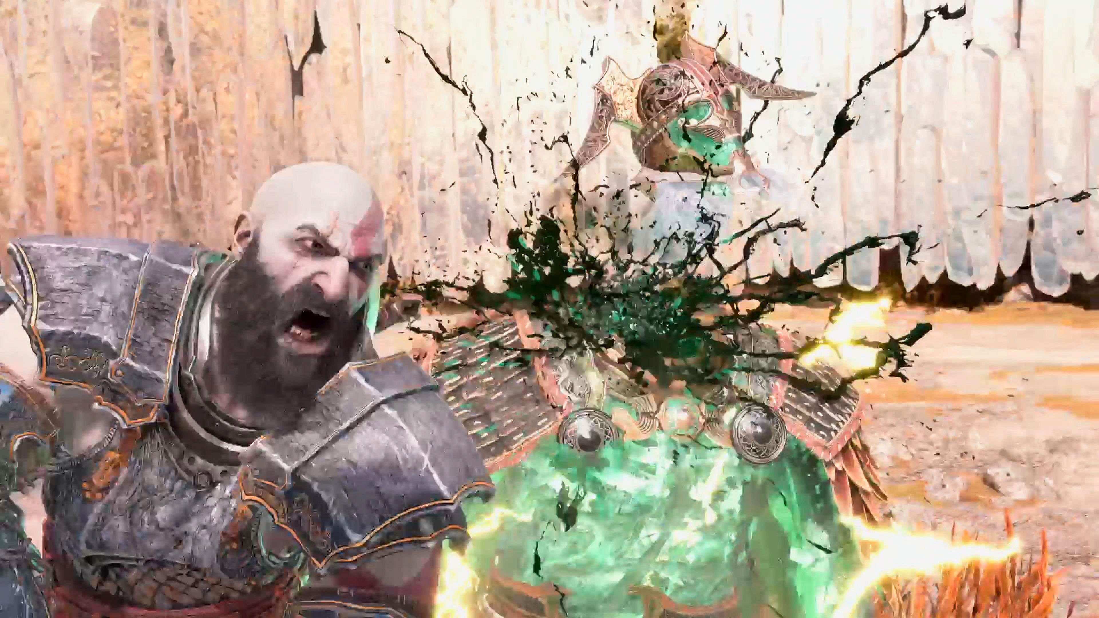 When Beigadr’s health is depleted, finish him off the only way Kratos knows how.