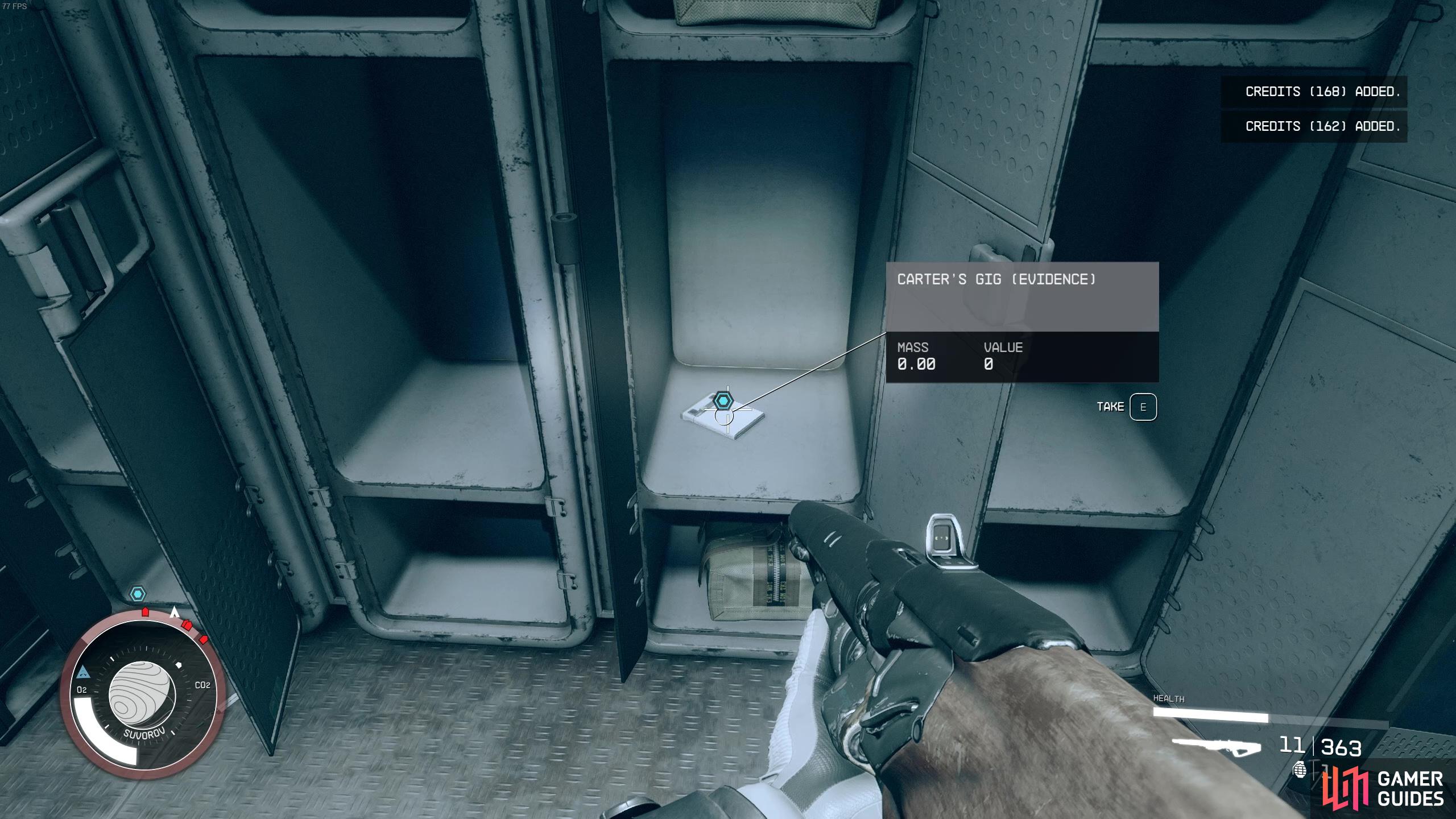Carter's Gig is found in The Lock and can't be missed because it's a part of the quest objective!