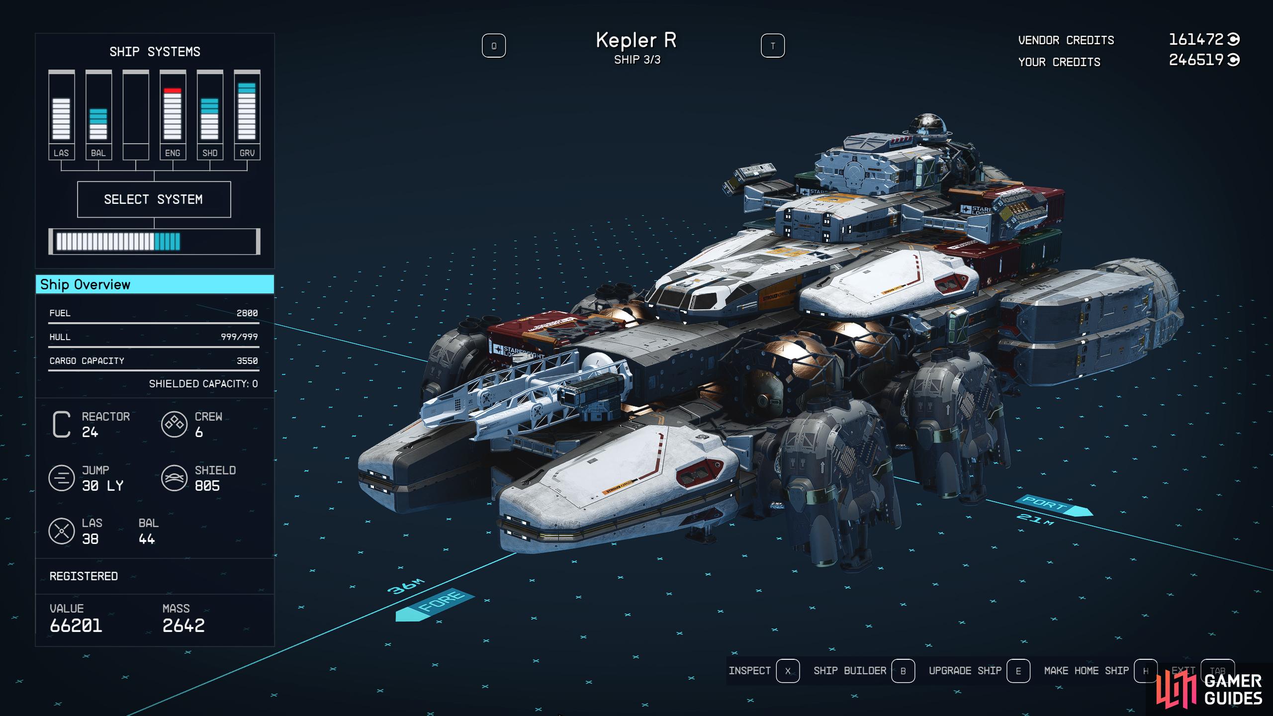 The only Class C ship on this list you don't have to buy, the Kelper R can be obtained during the side quest Overdesigned.