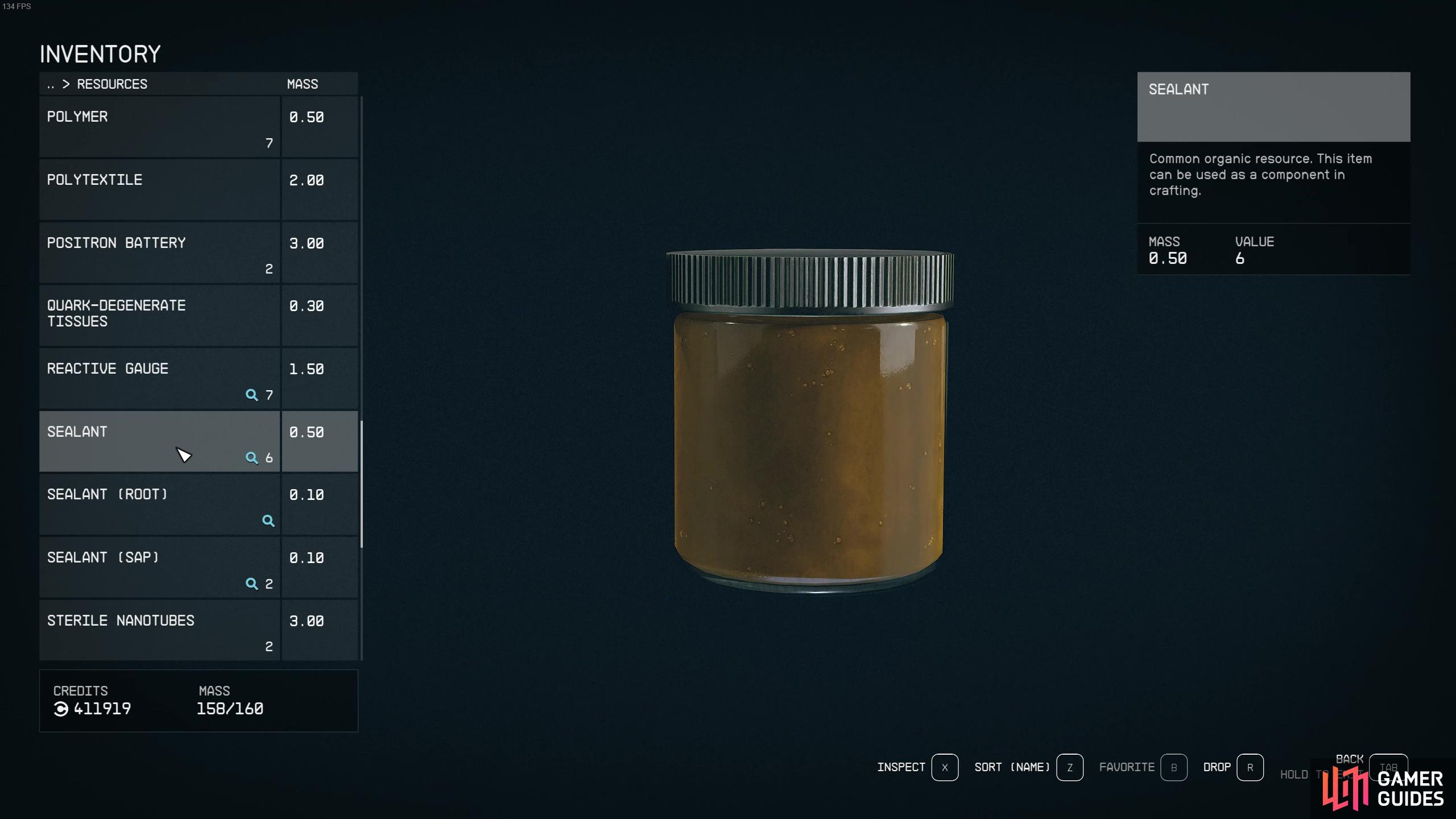 Sealant is a glue like substance that is common in crafting, research, weapon mods and more.